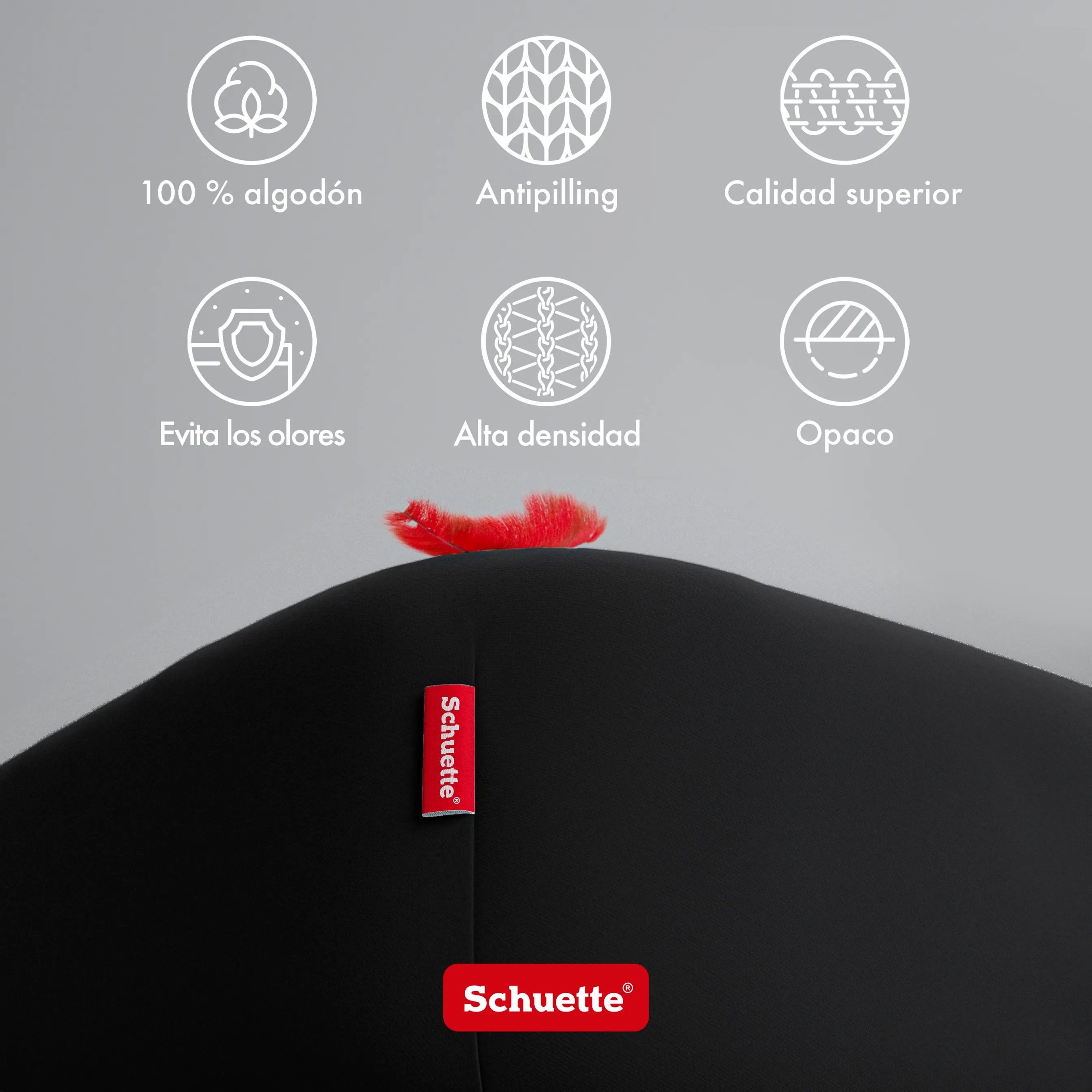 Schuette® Topper Spannbettlaken • 90 x 200 • Wow! Kollektion: Beyond Black (Schwarz) • 100% Superfluff Baumwolle, Blickdicht, Faltenfrei • mit Rundumgummi • Matratzenhöhe bis 10 cm