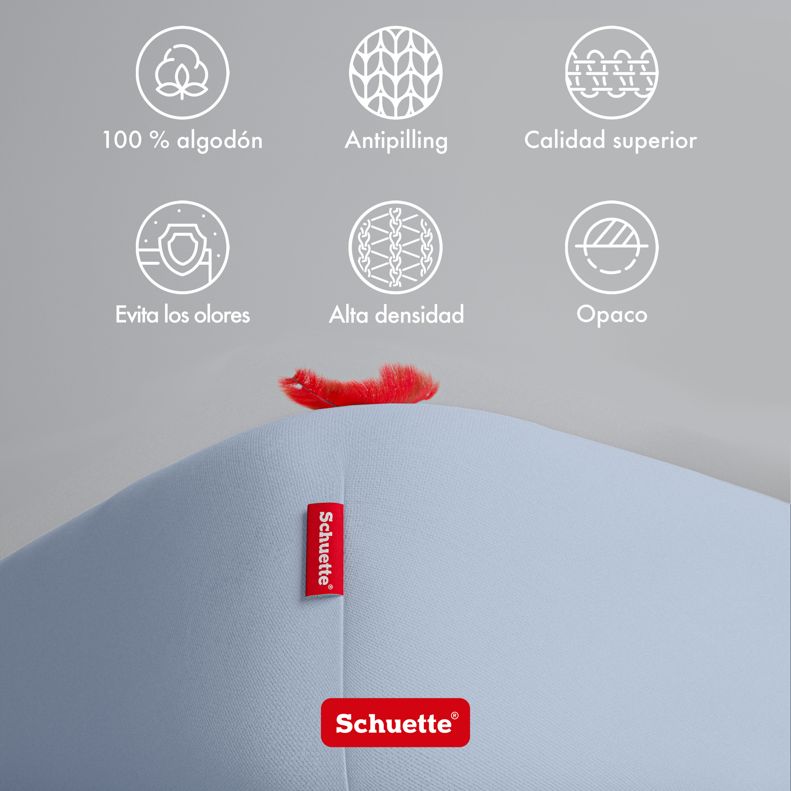 Schuette® Topper Spannbettlaken • 180 x 200 • Wow! Kollektion: Blue It Away (Pastellblau) • 100% Superfluff Baumwolle, Blickdicht, Faltenfrei • mit Rundumgummi • Matratzenhöhe bis 15 cm