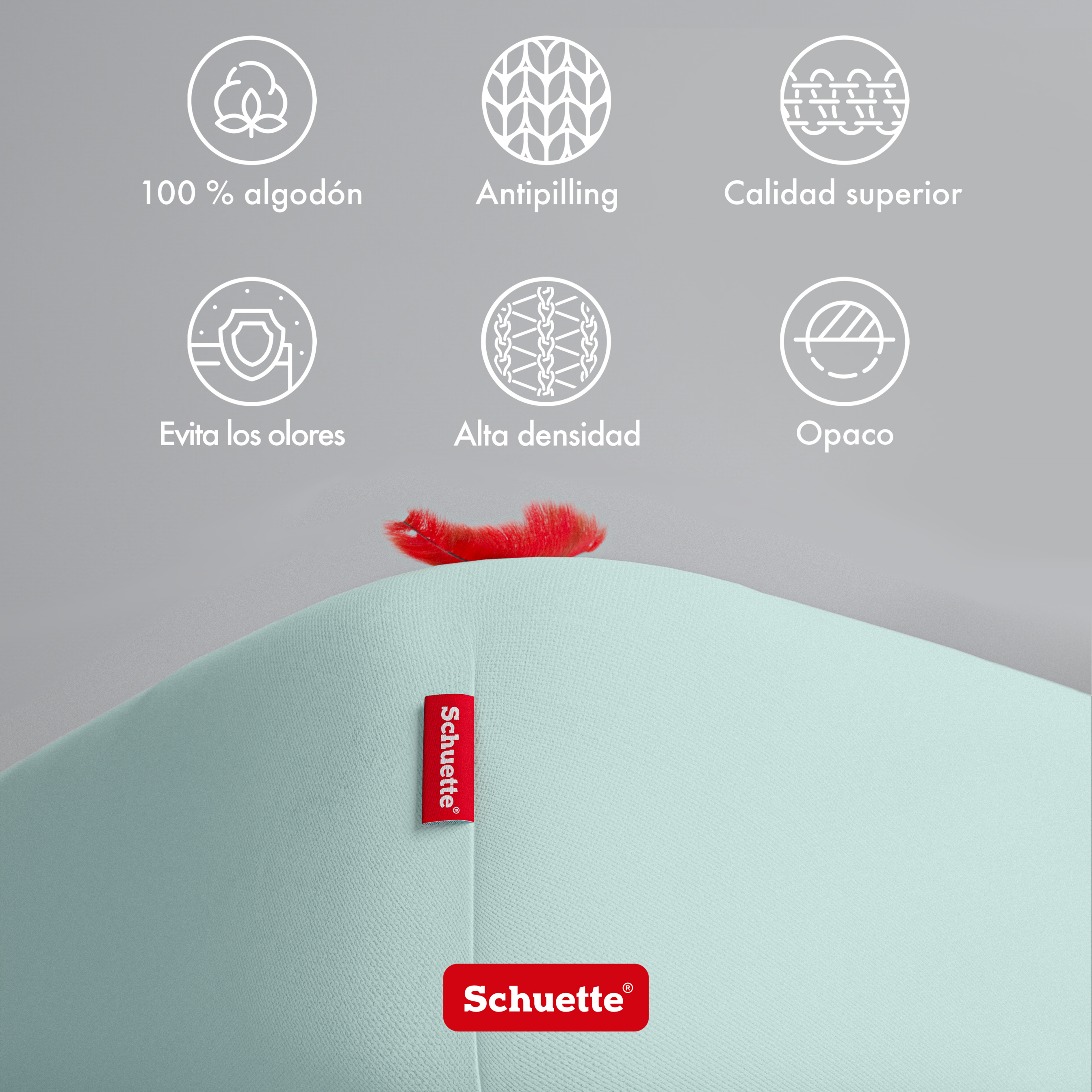 Schuette® Spannbettlaken • 140 x 200 • Wow! Kollektion: Icy Tiff (Pastelltürkis) • 100% Superfluff Baumwolle, Blickdicht, Faltenfrei • mit Rundumgummi • Matratzenhöhe bis 20 cm