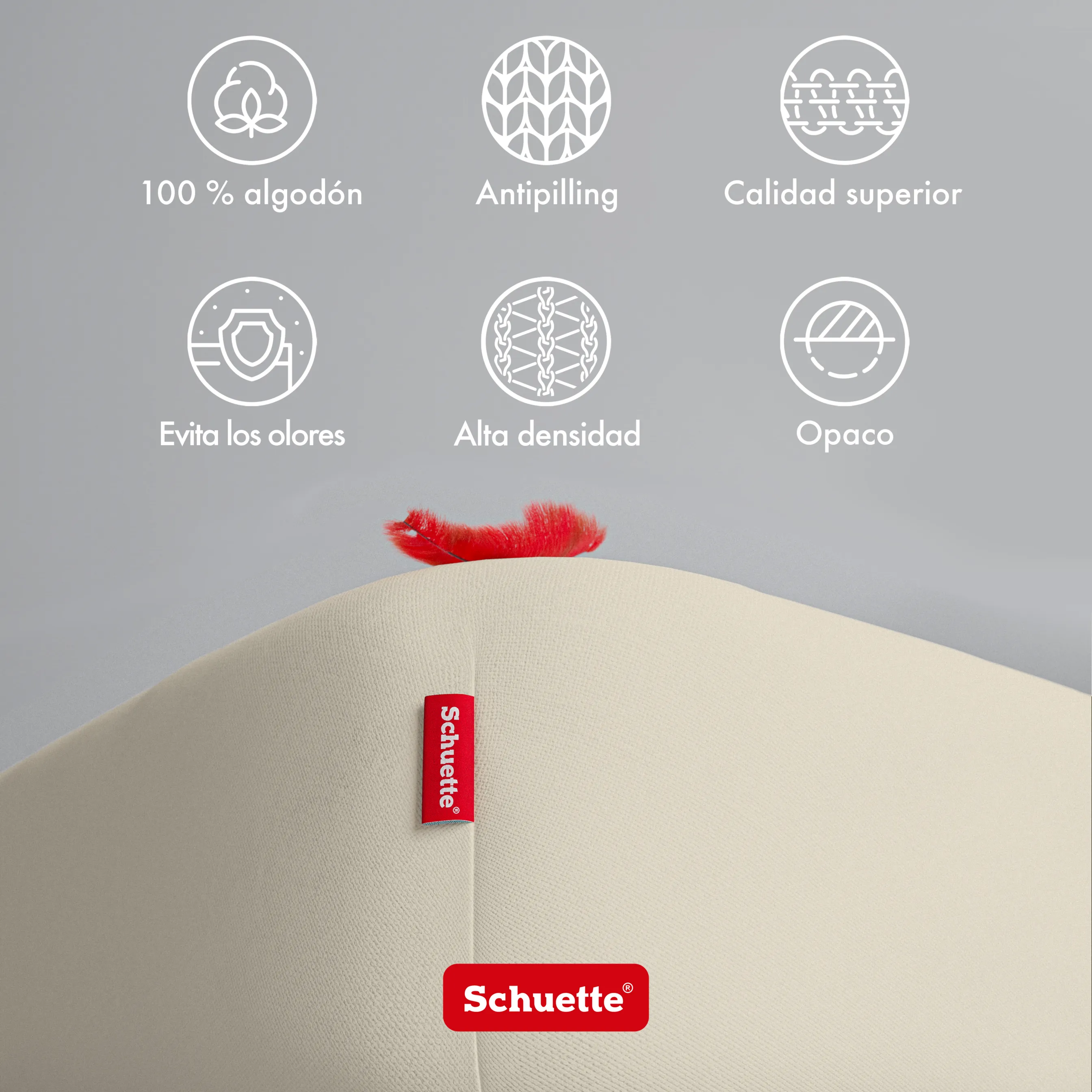 Schuette® Spannbettlaken • 140 x 200 • Wow! Kollektion: Almond Cream (Ecru) • 100% Superfluff Baumwolle, Blickdicht, Faltenfrei • mit Rundumgummi • Matratzenhöhe bis 20 cm
