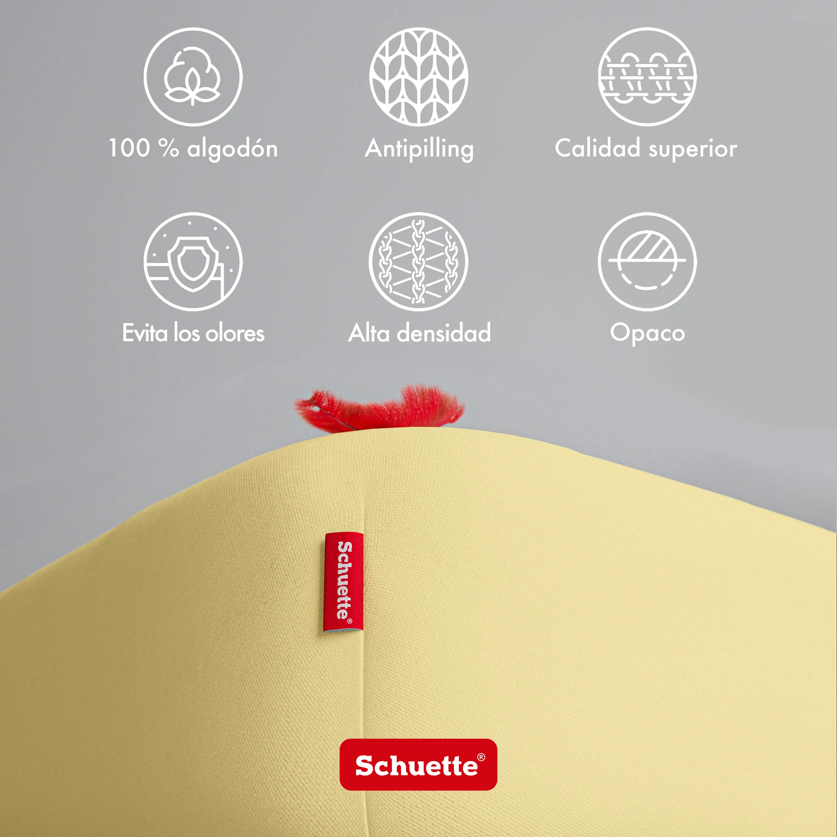 Schuette® Spannbettlaken • 200 x 200 • Wow! Kollektion: Lemon Cello (Pastellgelb) • 100% Superfluff Baumwolle, Blickdicht, Faltenfrei • mit Rundumgummi • Matratzenhöhe bis 20 cm