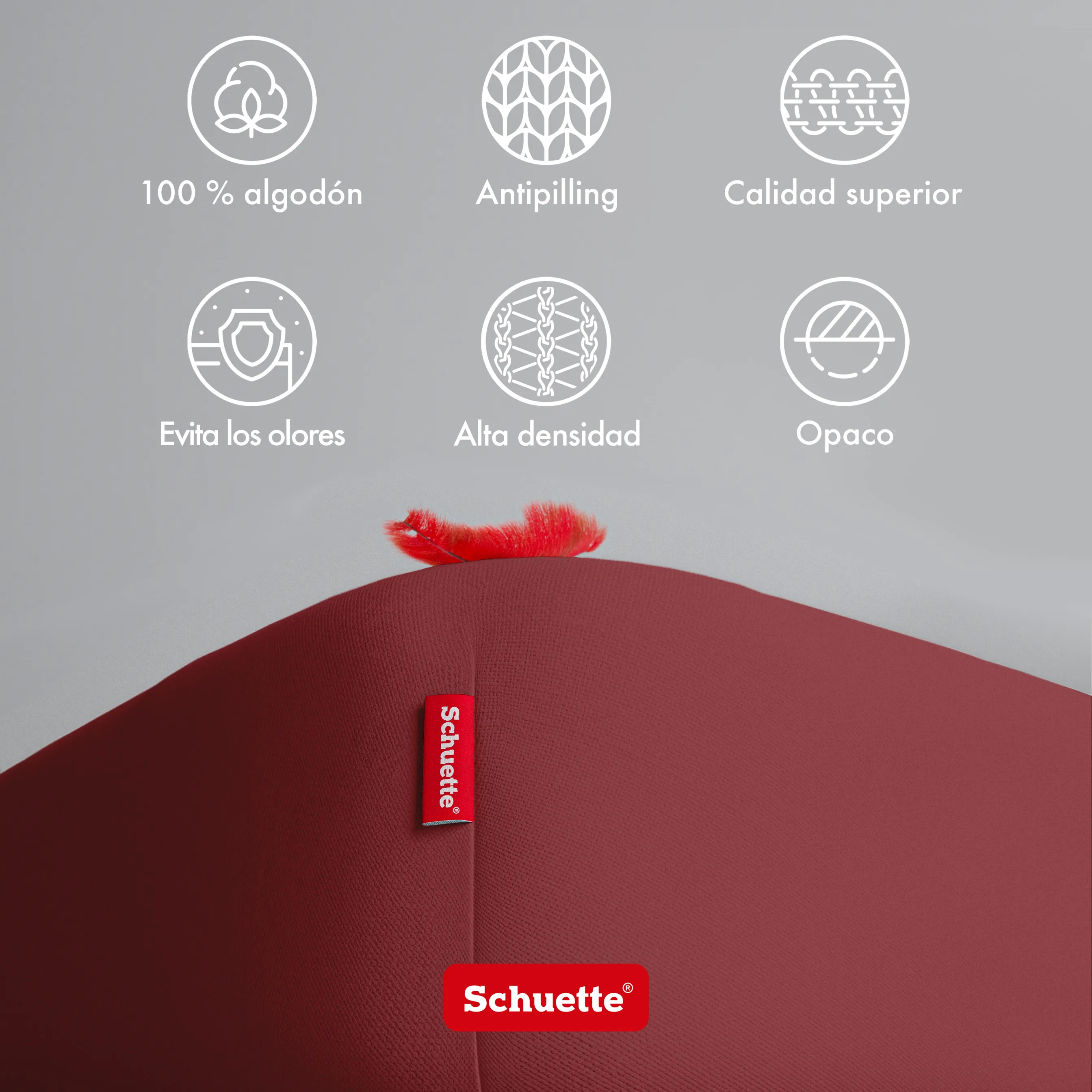 Schuette® Spannbettlaken • 180 x 200 • Wow! Kollektion: Big Apple (Burgunderrot) • 100% Superfluff Baumwolle, Blickdicht, Faltenfrei • mit Rundumgummi • Matratzenhöhe bis 35 cm