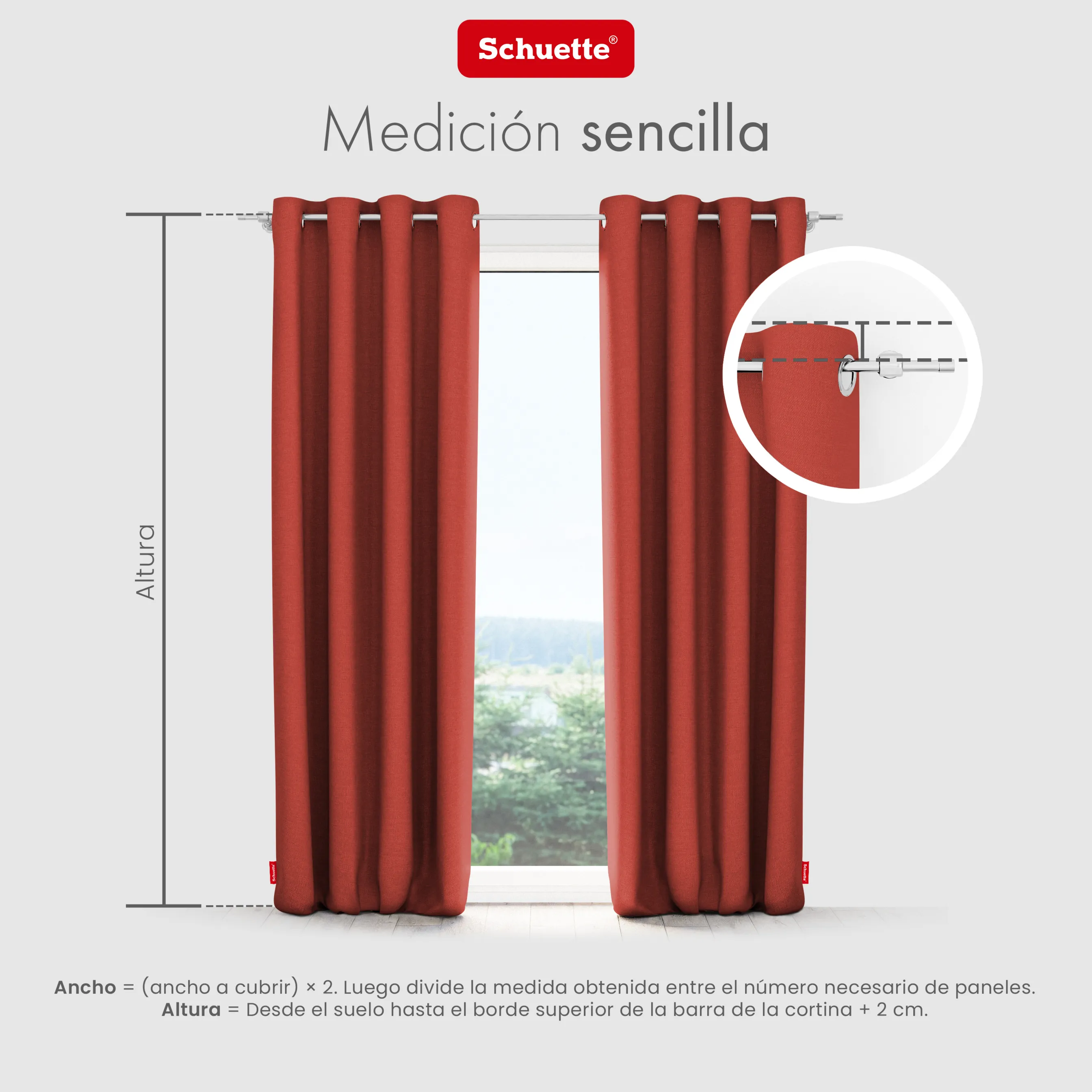 Schuette® Verdunkelungs-Vorhang Gardine mit Ösen nach Maß ● Century Black Kollektion: Pumpkin Pie (Orange) ● 1 Stück ● Knitterfrei Pflegeleicht Thermo Blickdicht & stark Abdunkelnd