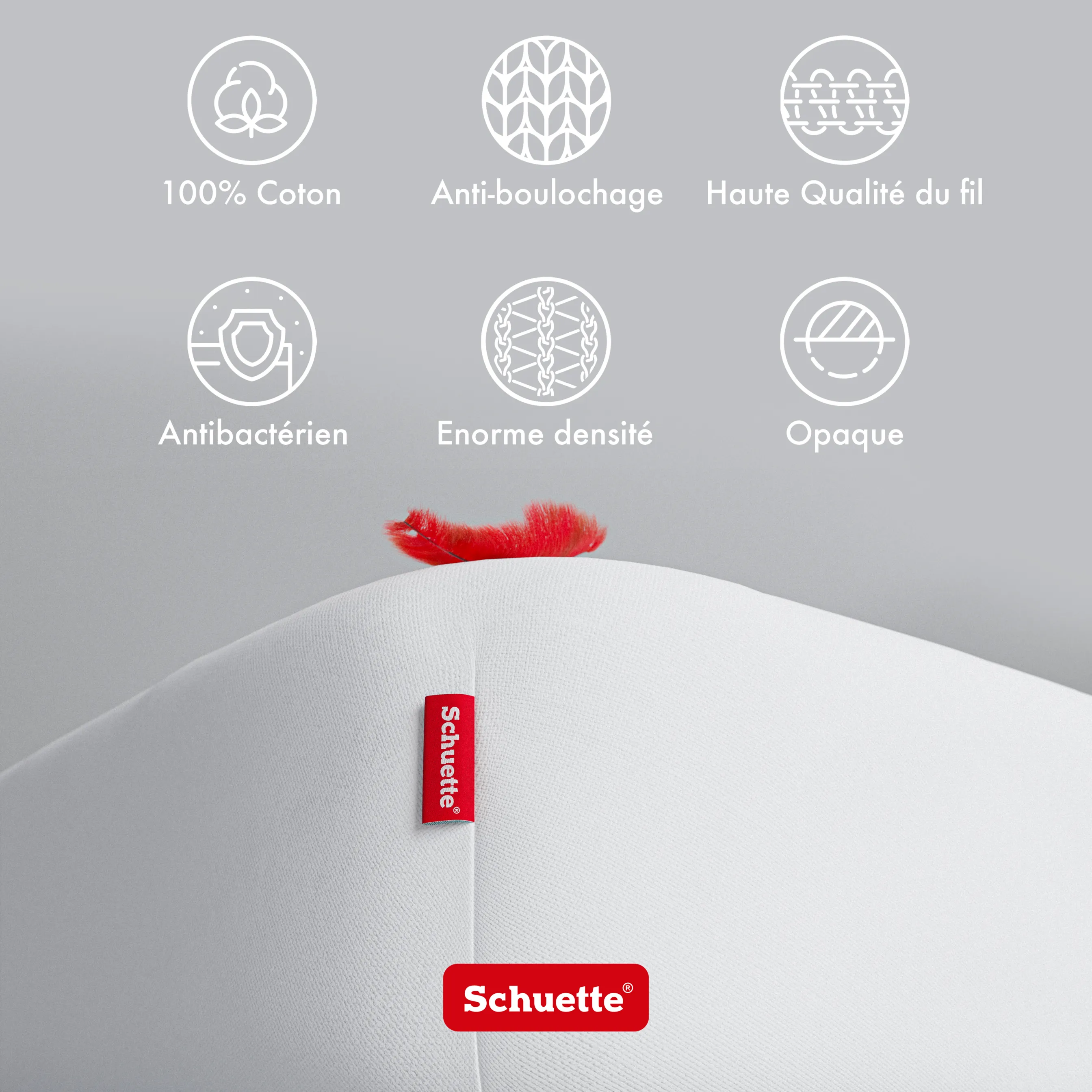 Schuette® Spannbettlaken • 90 x 200 • Wow! Kollektion: Fluff White (Weiß) • 100% Superfluff Baumwolle, Blickdicht, Faltenfrei • mit Rundumgummi • Matratzenhöhe bis 20 cm