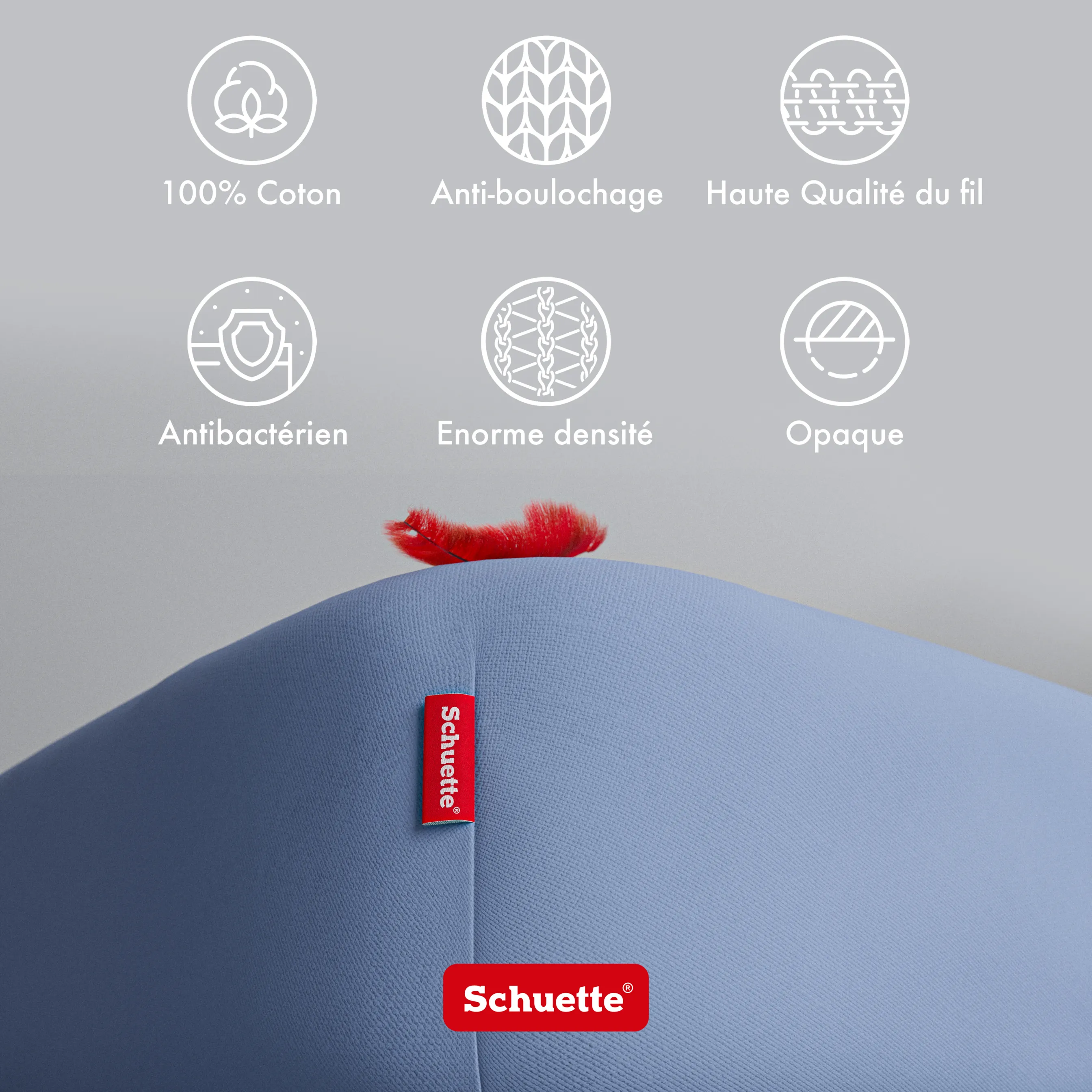 Schuette® Spannbettlaken • 200 x 220 • Wow! Kollektion: Tru Blu (Dunkelblau) • 100% Superfluff Baumwolle, Blickdicht, Faltenfrei • mit Rundumgummi • Matratzenhöhe bis 25 cm