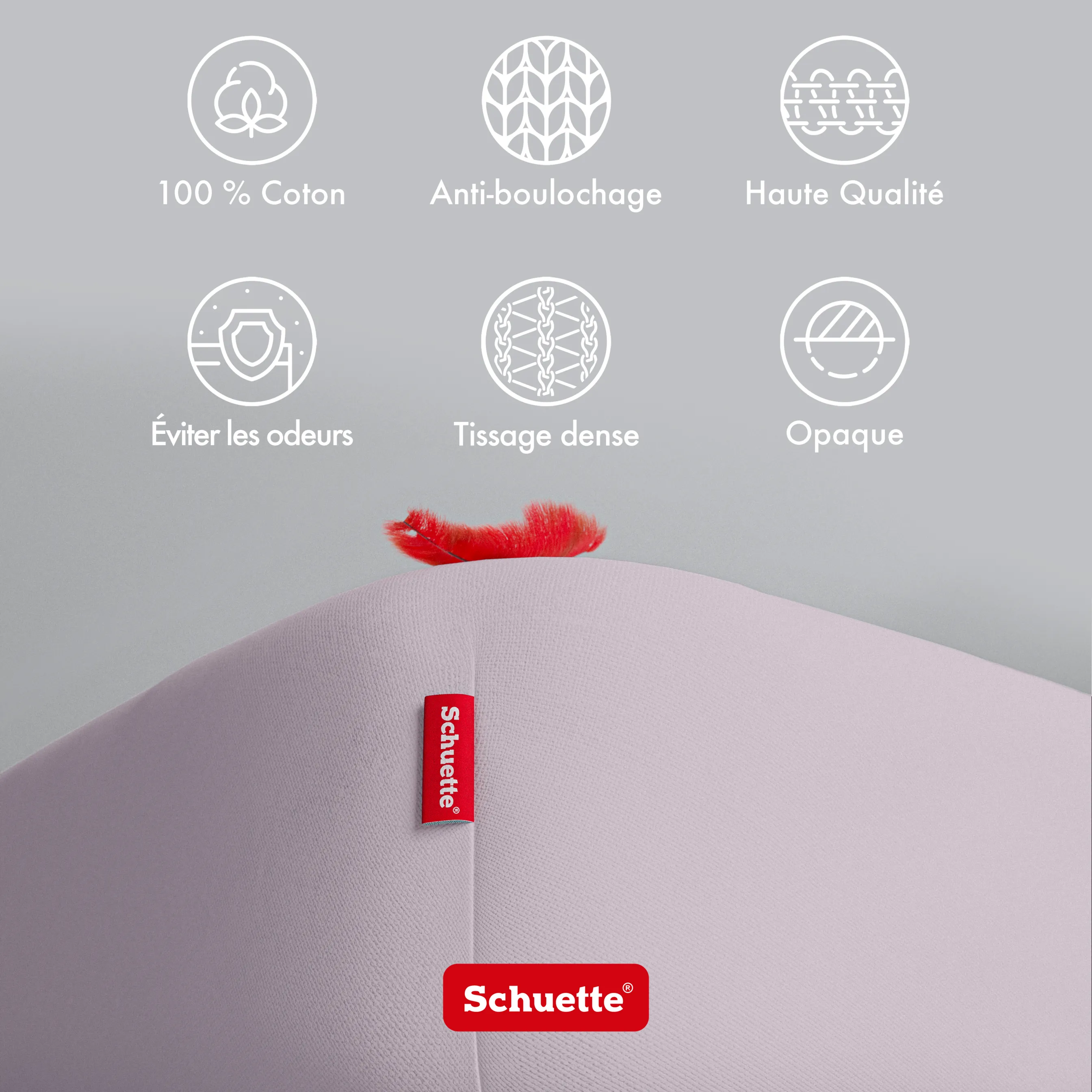 Schuette® Spannbettlaken • 100 x 200 • Wow! Kollektion: Lavender Haze (Pastelllila) • 100% Superfluff Baumwolle, Blickdicht, Faltenfrei • mit Rundumgummi • Matratzenhöhe bis 25 cm