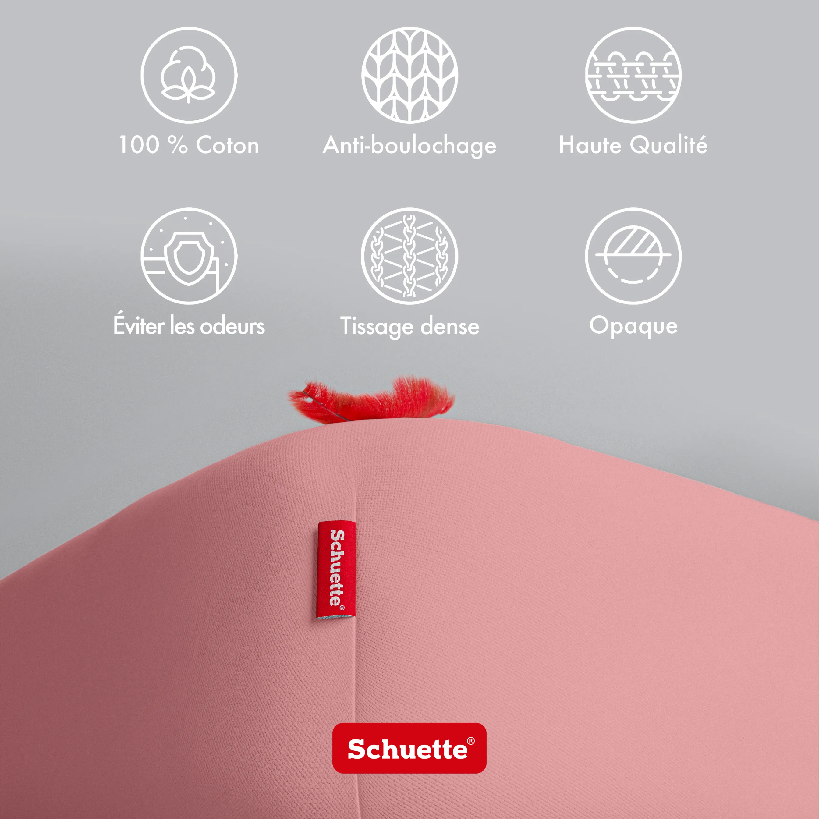 Schuette® Spannbettlaken • 200 x 200 • Wow! Kollektion: Pink Fiction (Altrosa) • 100% Superfluff Baumwolle, Blickdicht, Faltenfrei • mit Rundumgummi • Matratzenhöhe bis 25 cm