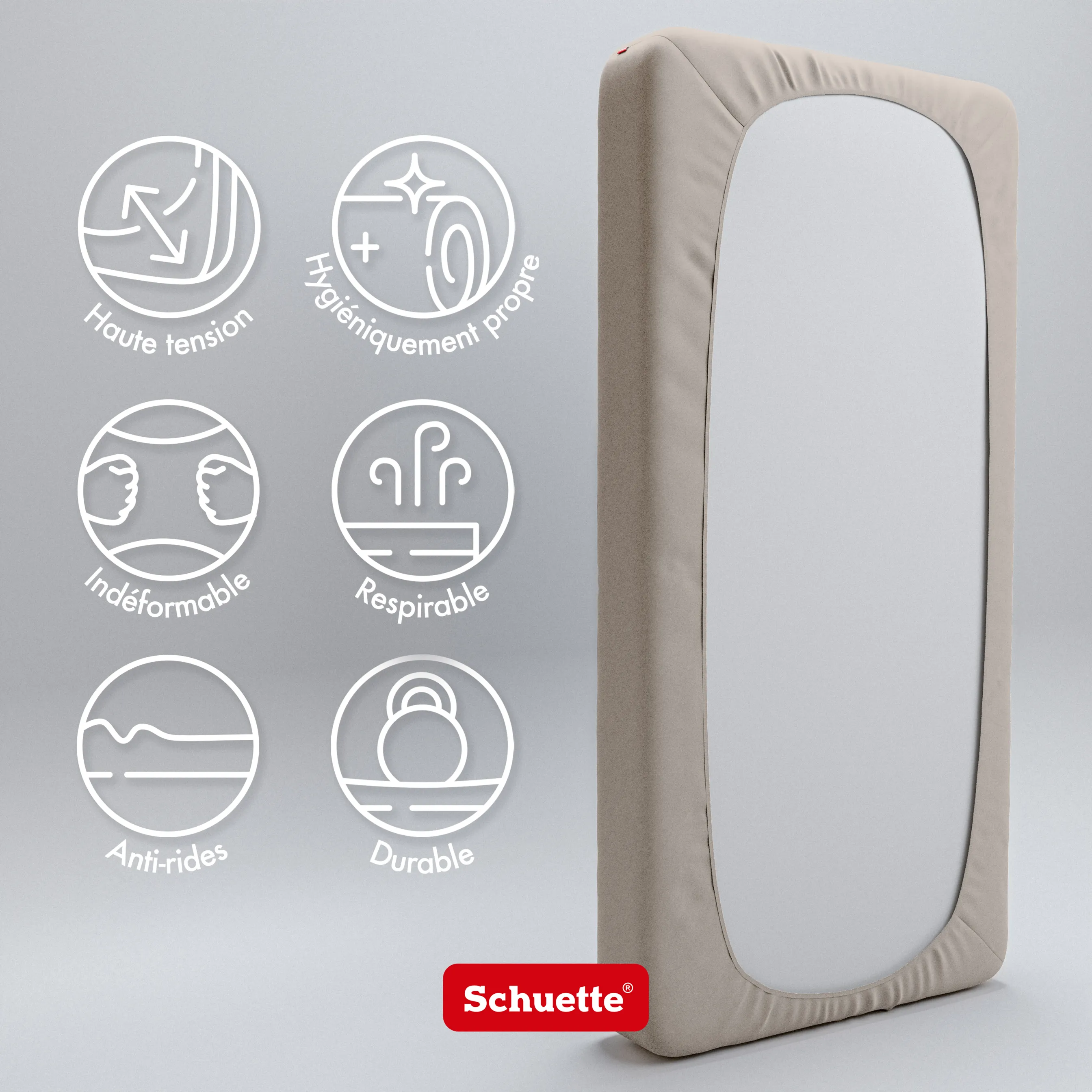 Schuette® Spannbettlaken • 160 x 200 • Wow! Kollektion: Vanilla & Co. (Beige) • 100% Superfluff Baumwolle, Blickdicht, Faltenfrei • mit Rundumgummi • Matratzenhöhe bis 40 cm