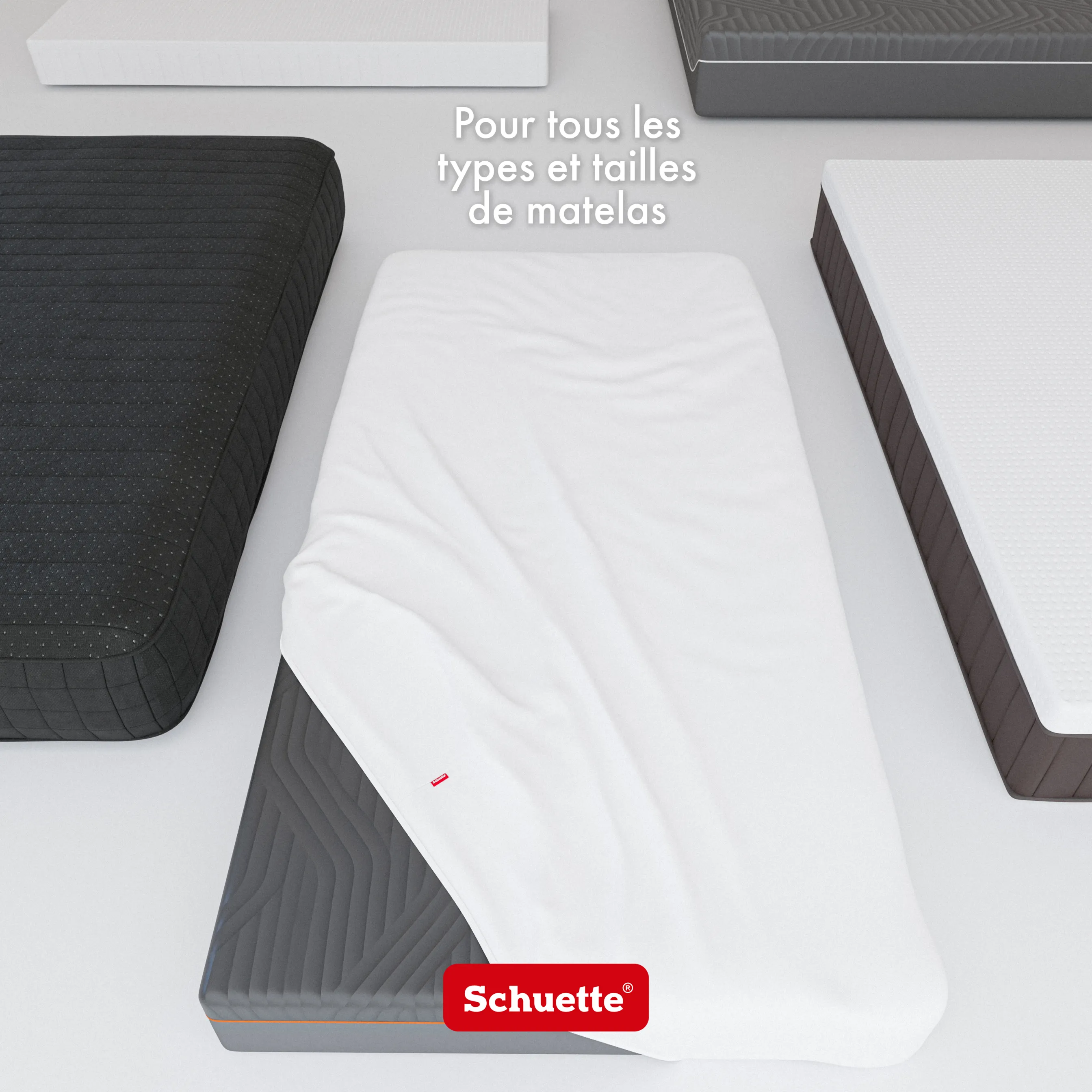 Schuette® Topper Spannbettlaken • 60 x 120 • Wow! Kollektion: Fluff White (Weiß) • 100% Superfluff Baumwolle, Blickdicht, Faltenfrei • mit Rundumgummi • Matratzenhöhe bis 15 cm