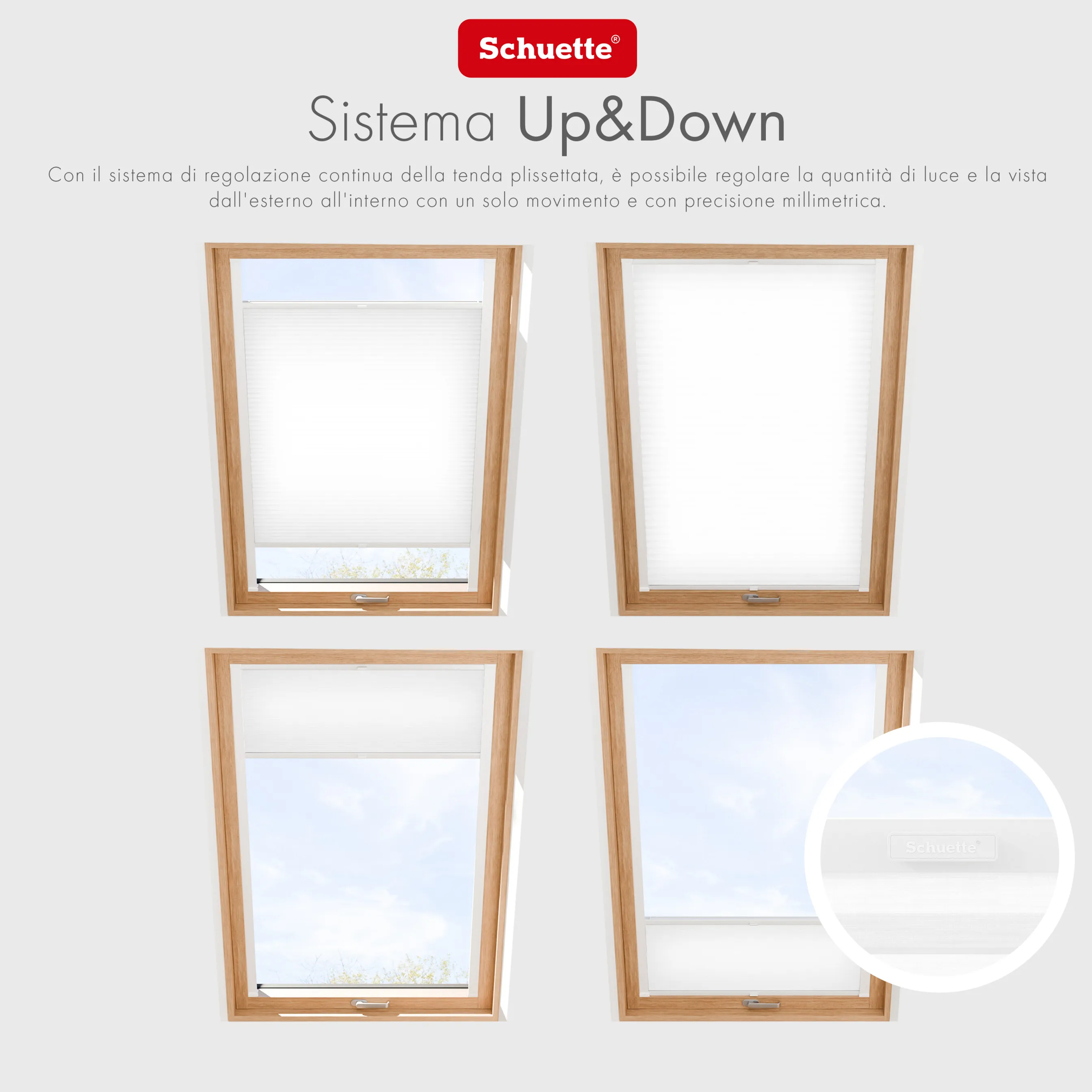 Schuette® Dachfenster Wabenplissee nach Maß • Thermo x Honey Kollektion: Coconut Kiss (Weiß) • Profilfarbe: Weiß