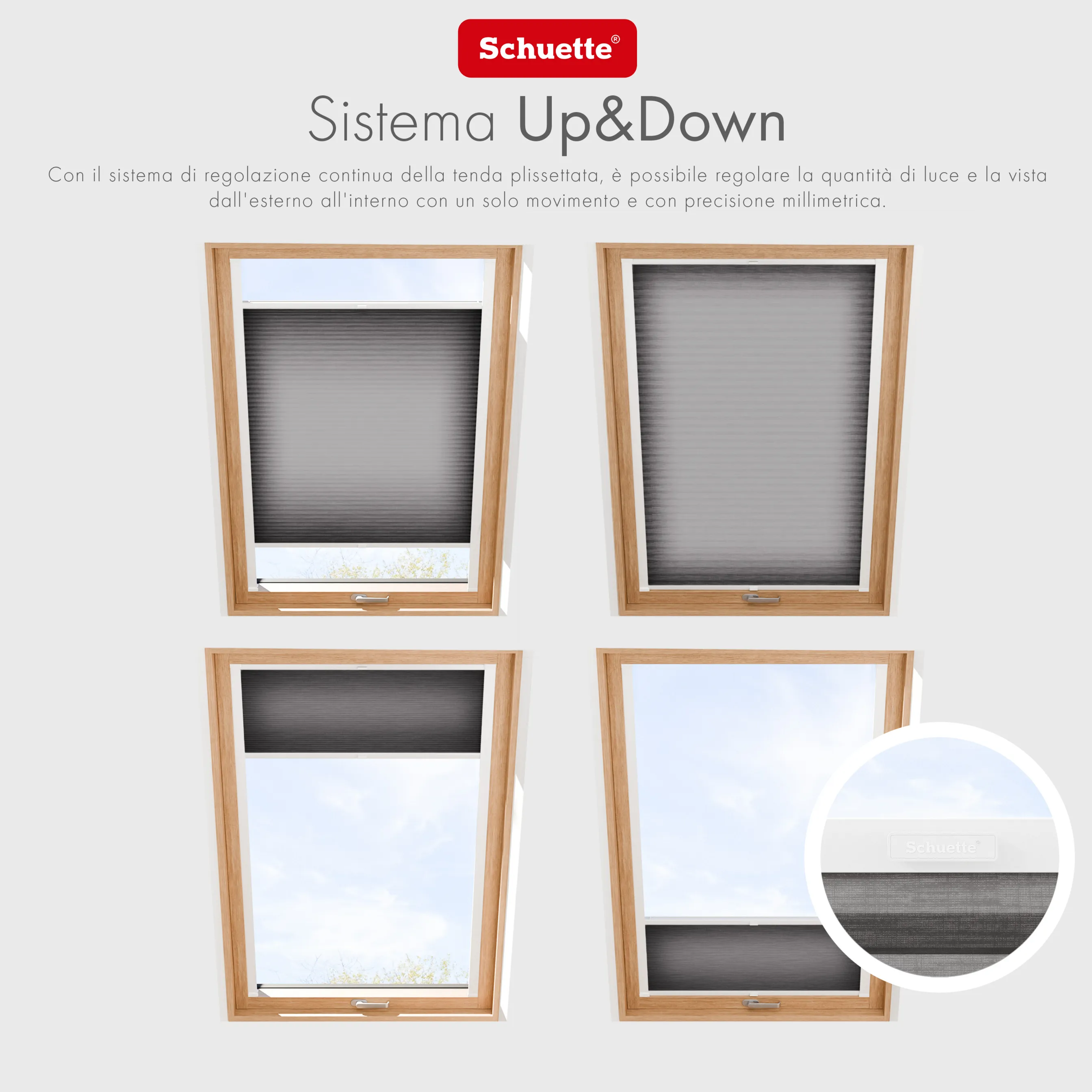 Schuette® Dachfenster Wabenplissee nach Maß • Thermo x Honey Kollektion: Midnight Snack (Schwarz) • Profilfarbe: Silber