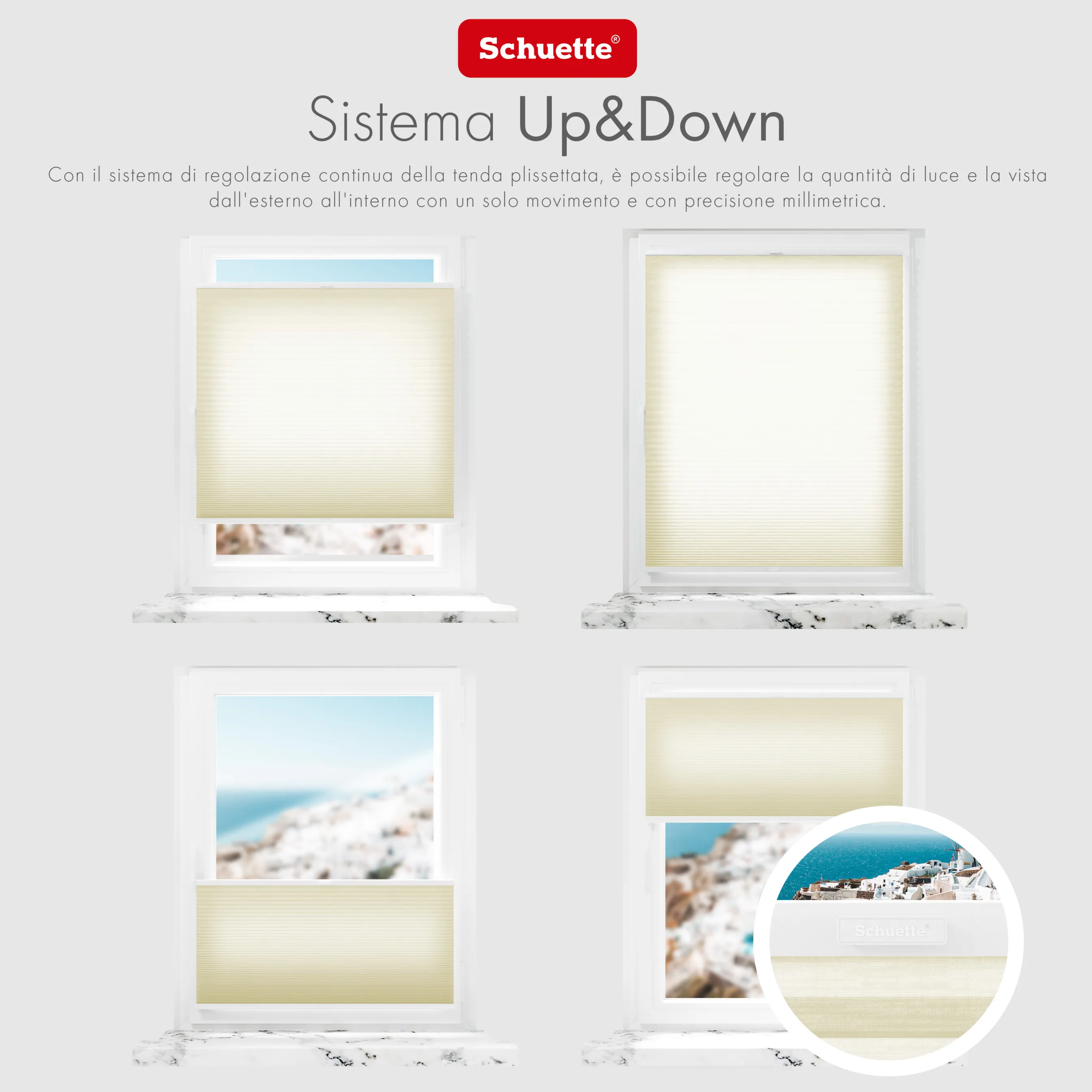 Schuette® Wabenplissee mit Bohren nach Maß • Suprafix "Double 2in1" Schraub- & Klemmhalter • Thermo x Honey Kollektion: Butterlight (Beige) • Profilfarbe: Walnuss