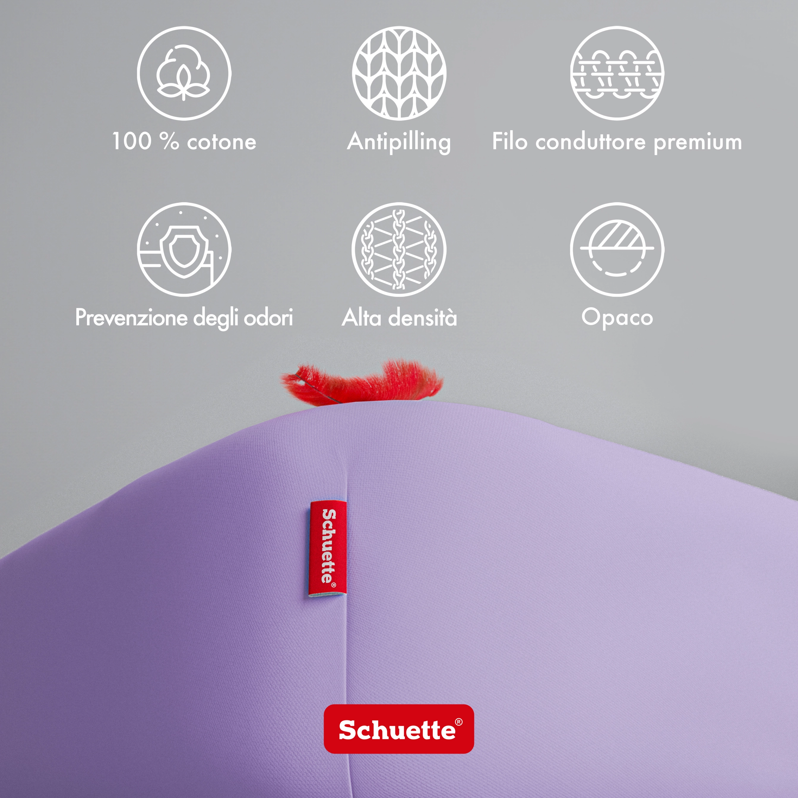 Schuette® Spannbettlaken • 100 x 200 • Wow! Kollektion: Violette (Hellviolett) • 100% Superfluff Baumwolle, Blickdicht, Faltenfrei • mit Rundumgummi • Matratzenhöhe bis 35 cm