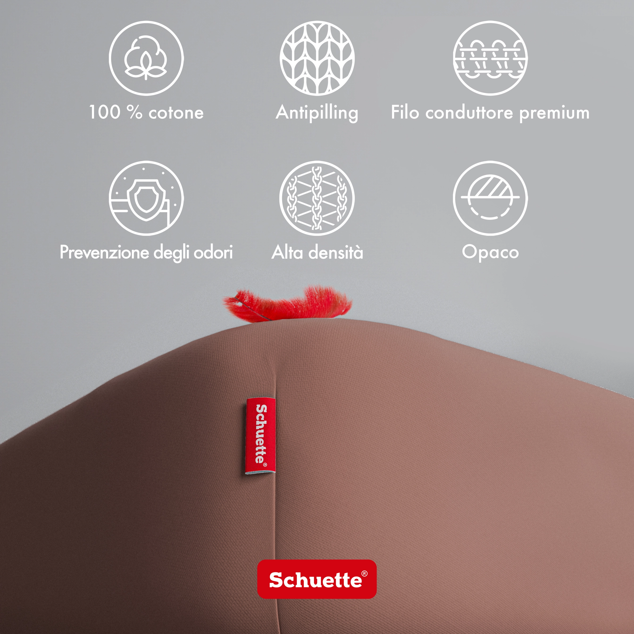 Schuette® Topper Spannbettlaken • 120 x 200 • Wow! Kollektion: Espresso Yourself (Braun) • 100% Superfluff Baumwolle, Blickdicht, Faltenfrei • mit Rundumgummi • Matratzenhöhe bis 10 cm