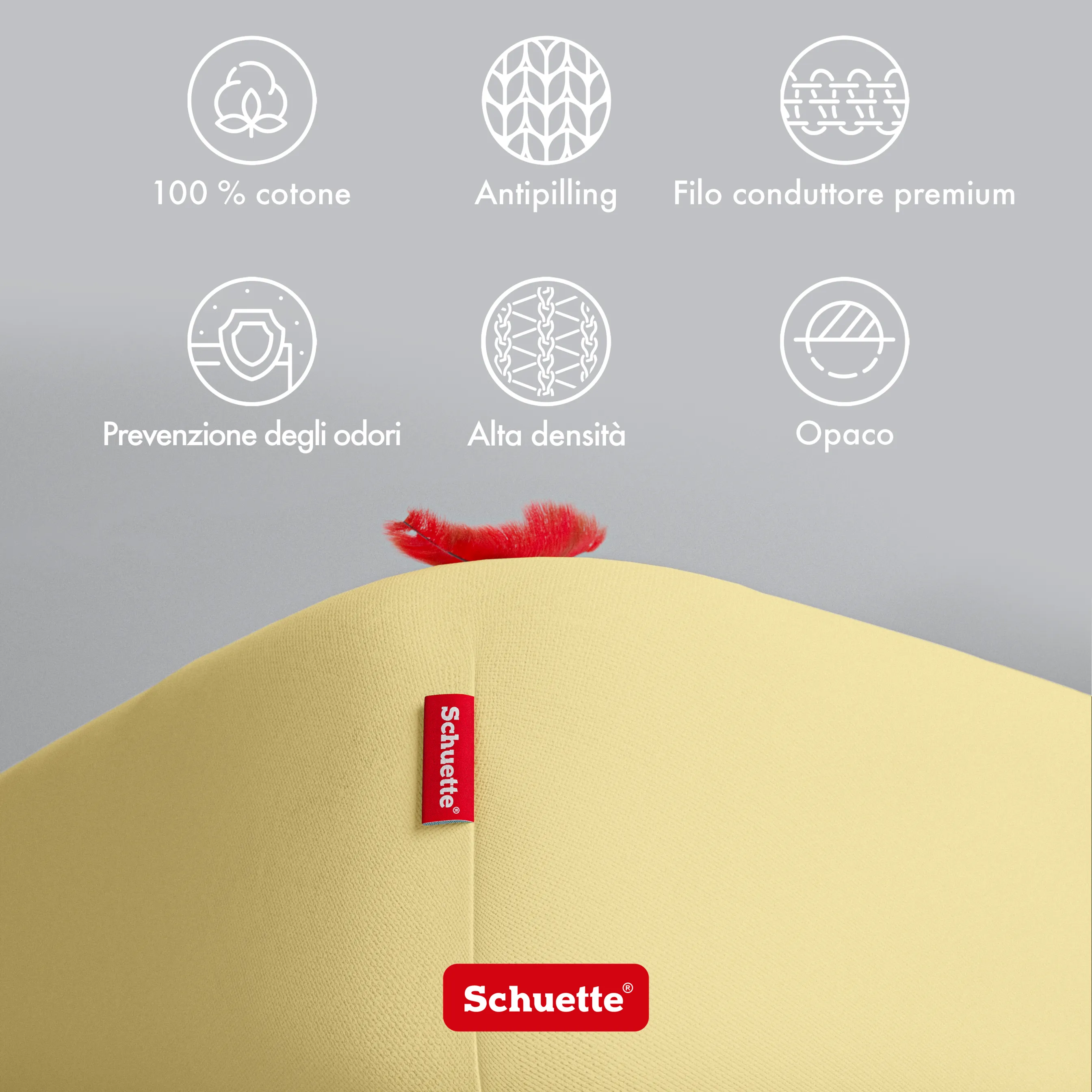 Schuette® Topper Spannbettlaken • 200 x 220 • Wow! Kollektion: Lemon Cello (Pastellgelb) • 100% Superfluff Baumwolle, Blickdicht, Faltenfrei • mit Rundumgummi • Matratzenhöhe bis 10 cm