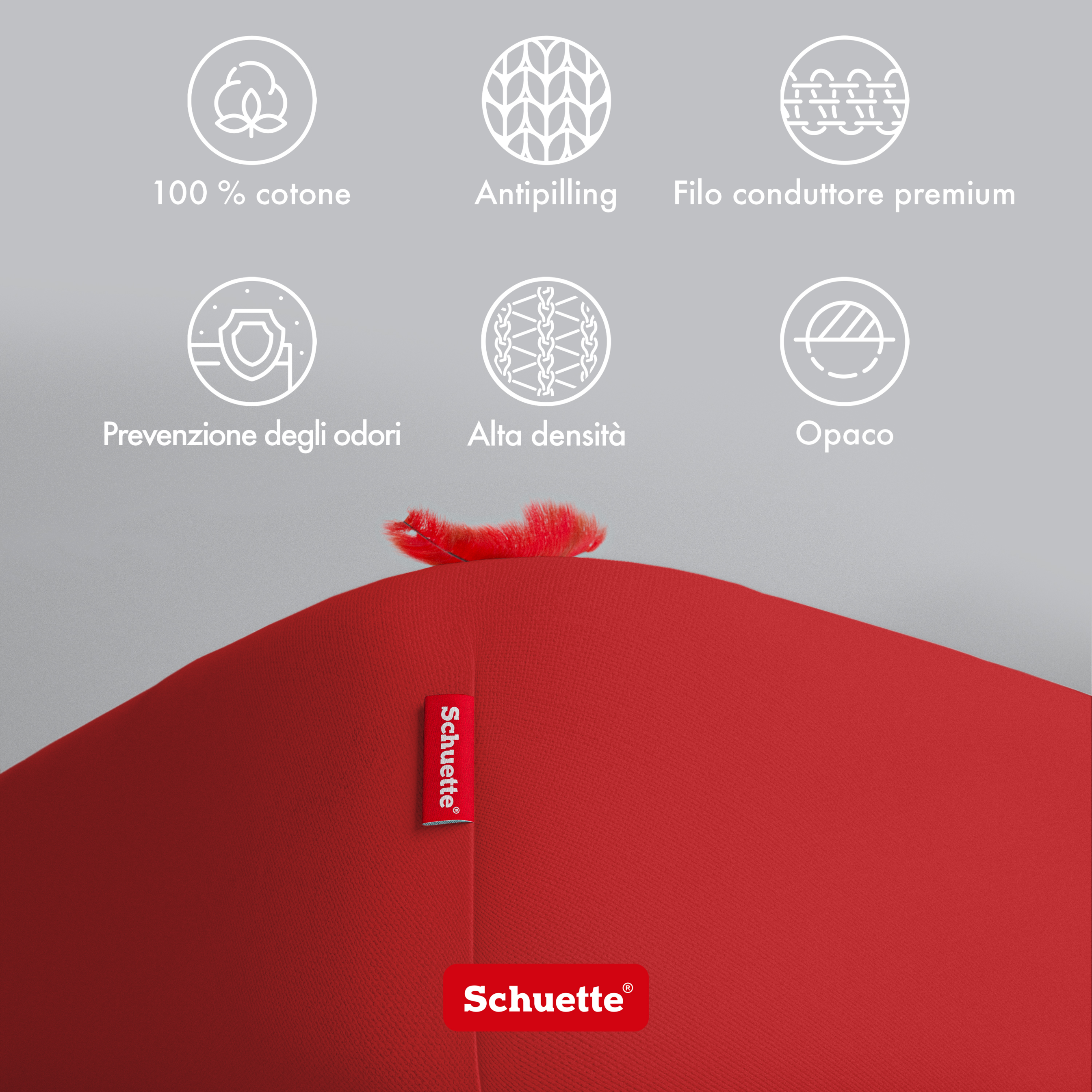 Schuette® Topper Spannbettlaken • 100 x 200 • Wow! Kollektion: Red-volution (Weinrot) • 100% Superfluff Baumwolle, Blickdicht, Faltenfrei • mit Rundumgummi • Matratzenhöhe bis 10 cm