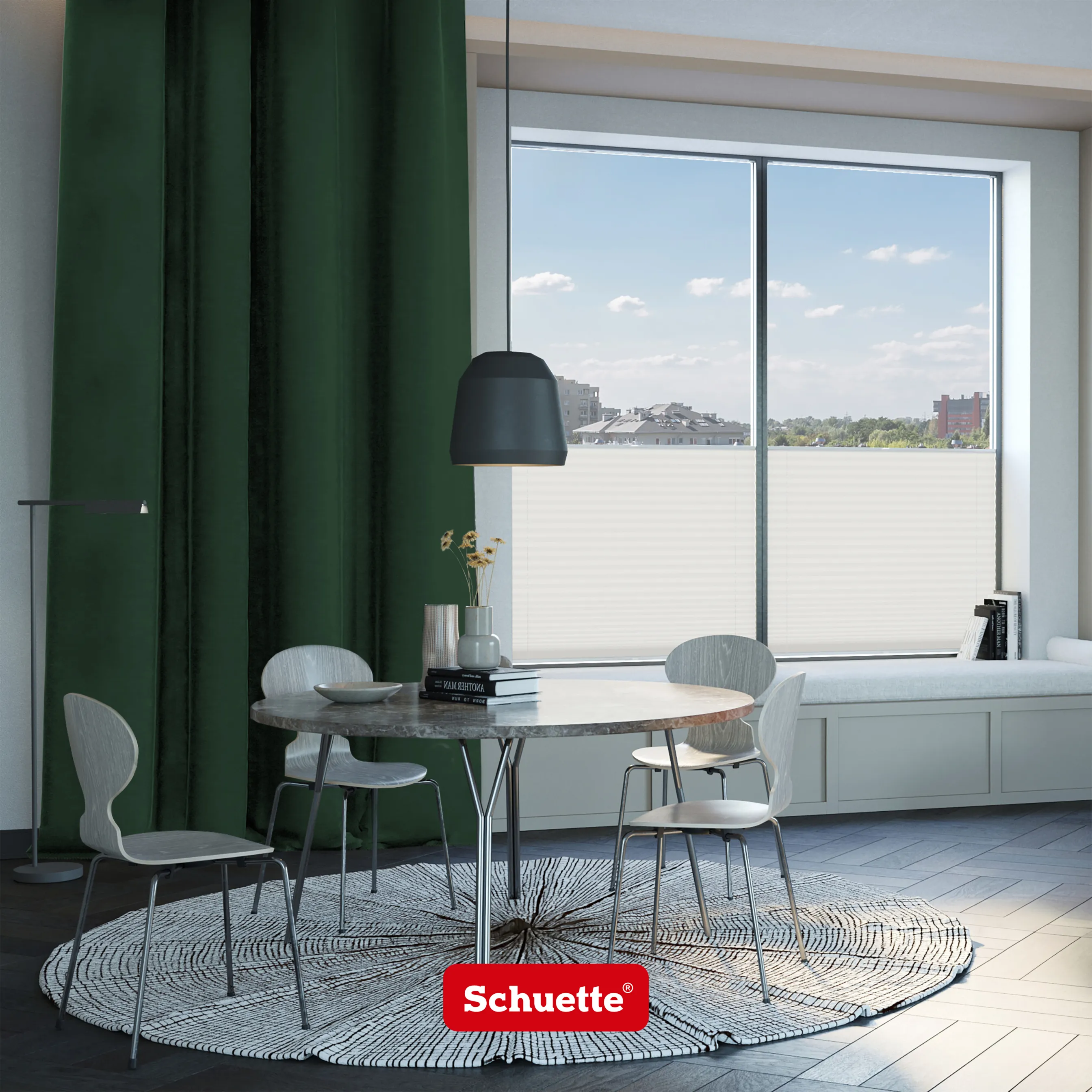Schuette® Verdunkelungs-Vorhang Gardine mit Ösen nach Maß ● Millenium Velvet Kollektion: Dark Forest (Dunkelgrün) ● 1 Stück ● Knitterfrei Pflegeleicht Thermo Blickdicht & stark Abdunkelnd