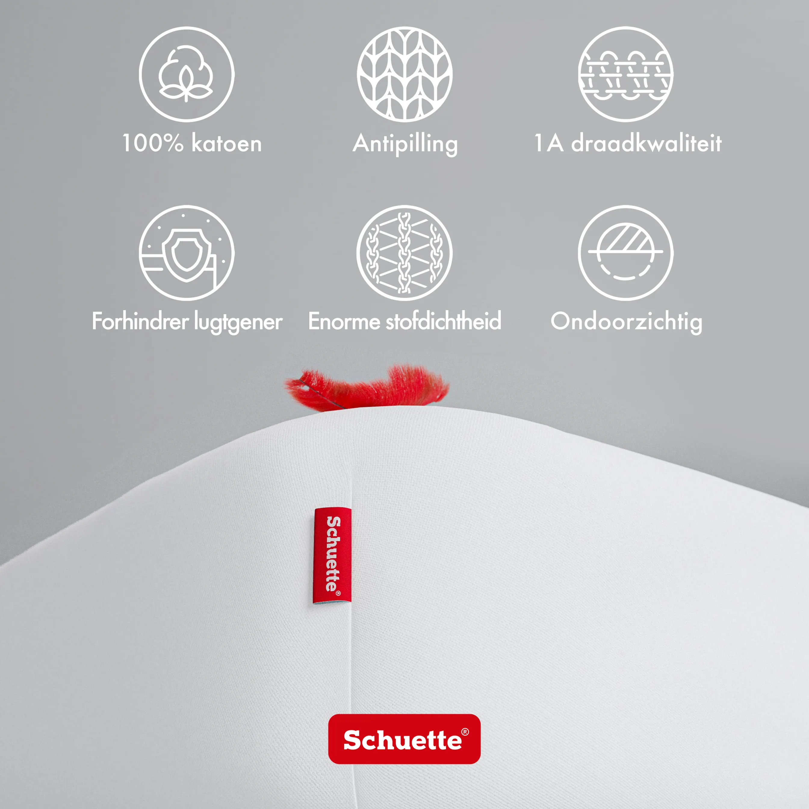 Schuette® Spannbettlaken • 200 x 200 • Wow! Kollektion: Fluff White (Weiß) • 100% Superfluff Baumwolle, Blickdicht, Faltenfrei • mit Rundumgummi • Matratzenhöhe bis 20 cm