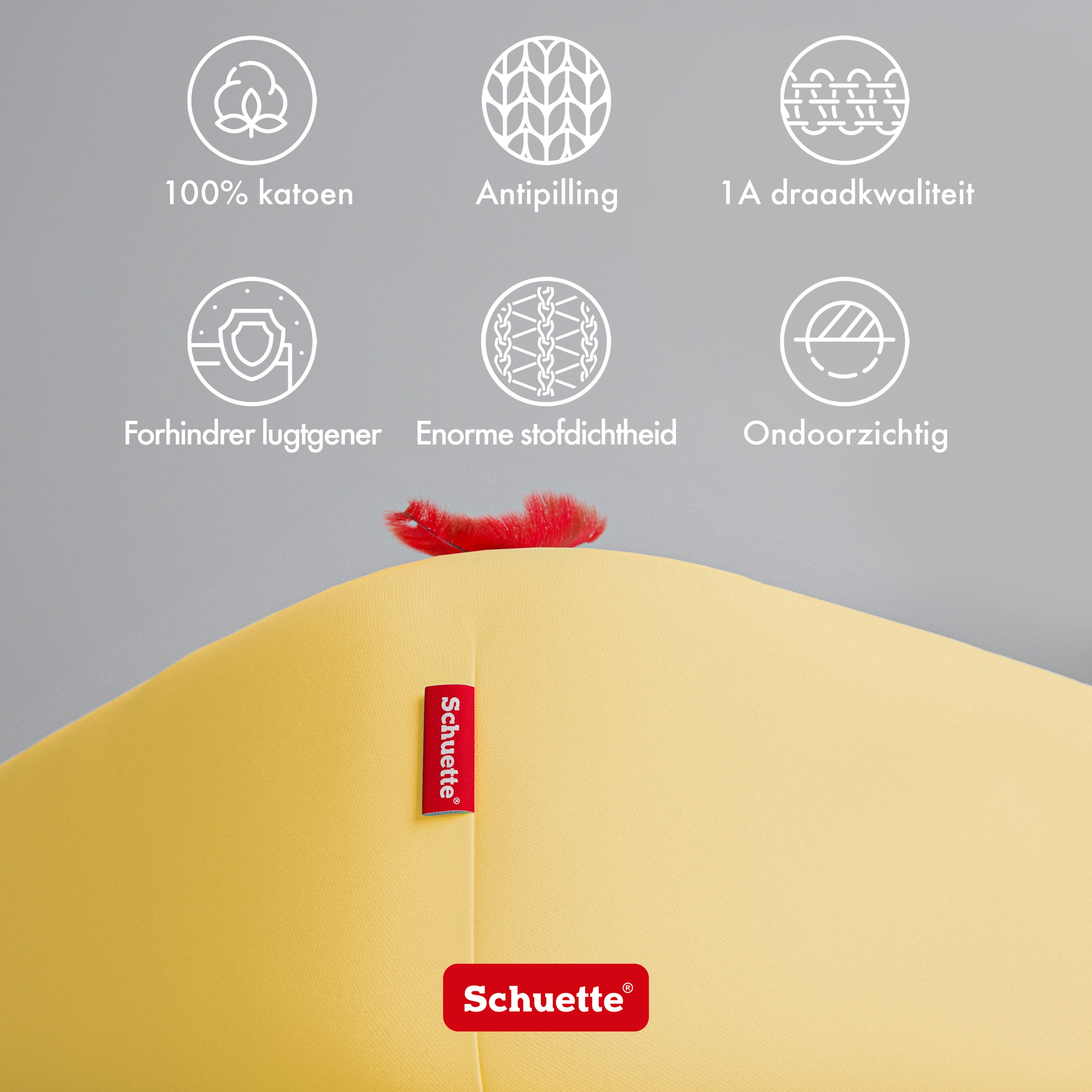 Schuette® Spannbettlaken • 200 x 220 • Wow! Kollektion: Hello Yellow (Gelb) • 100% Superfluff Baumwolle, Blickdicht, Faltenfrei • mit Rundumgummi • Matratzenhöhe bis 25 cm