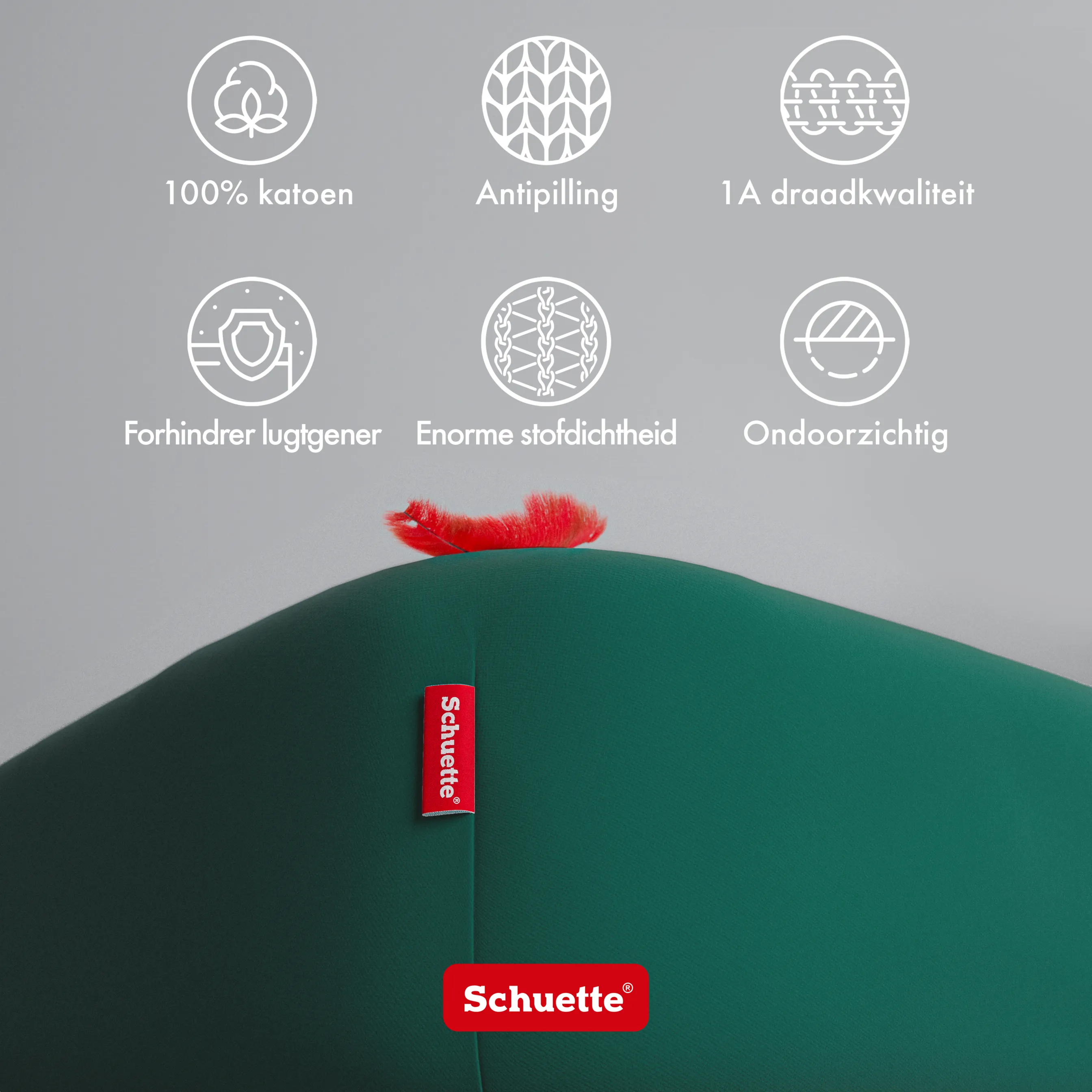 Schuette® Spannbettlaken • 200 x 220 • Wow! Kollektion: Miss Emerald (Dunkelgrün) • 100% Superfluff Baumwolle, Blickdicht, Faltenfrei • mit Rundumgummi • Matratzenhöhe bis 25 cm