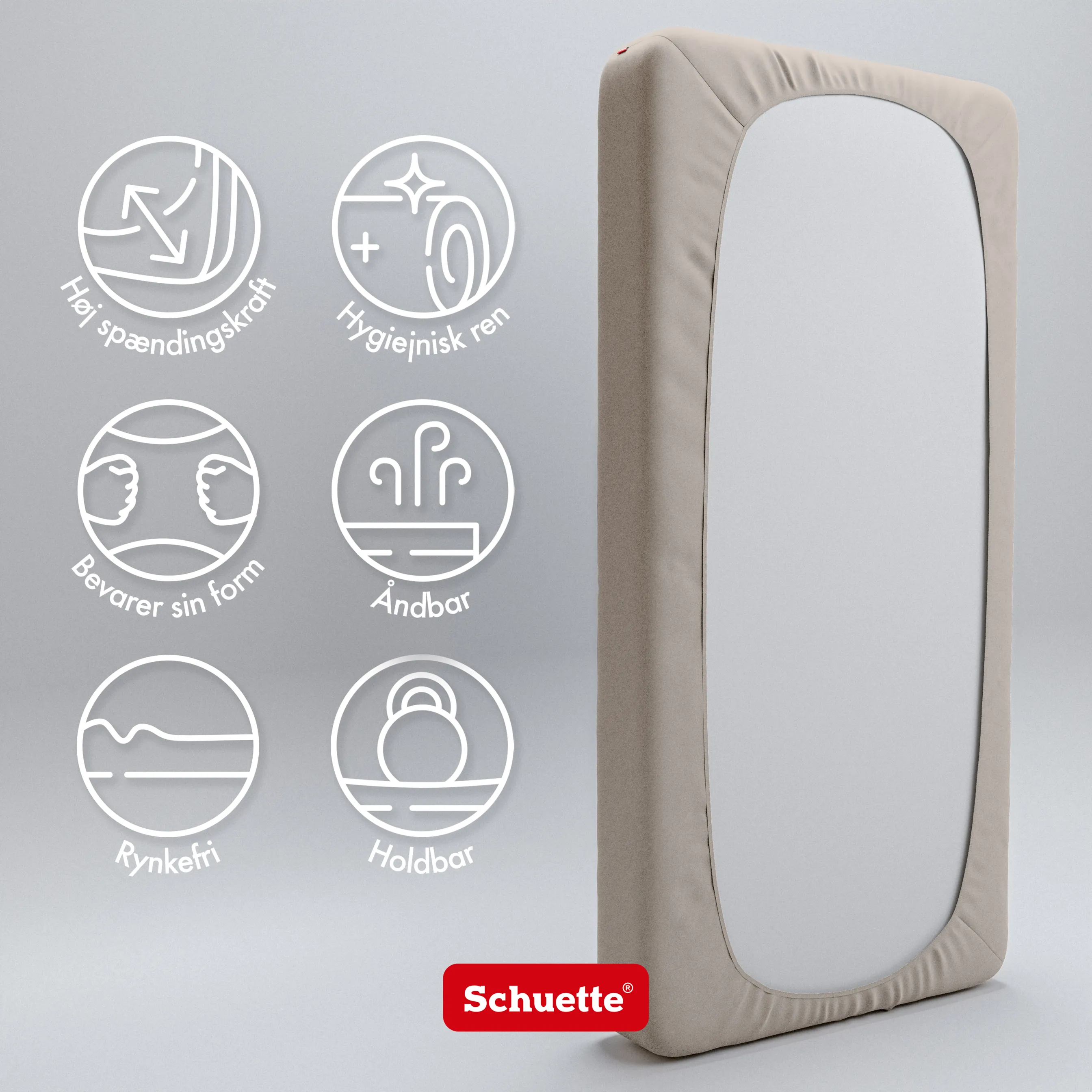 Schuette® Topper Spannbettlaken • 70 x 140 • Wow! Kollektion: Vanilla & Co. (Beige) • 100% Superfluff Baumwolle, Blickdicht, Faltenfrei • mit Rundumgummi • Matratzenhöhe bis 10 cm