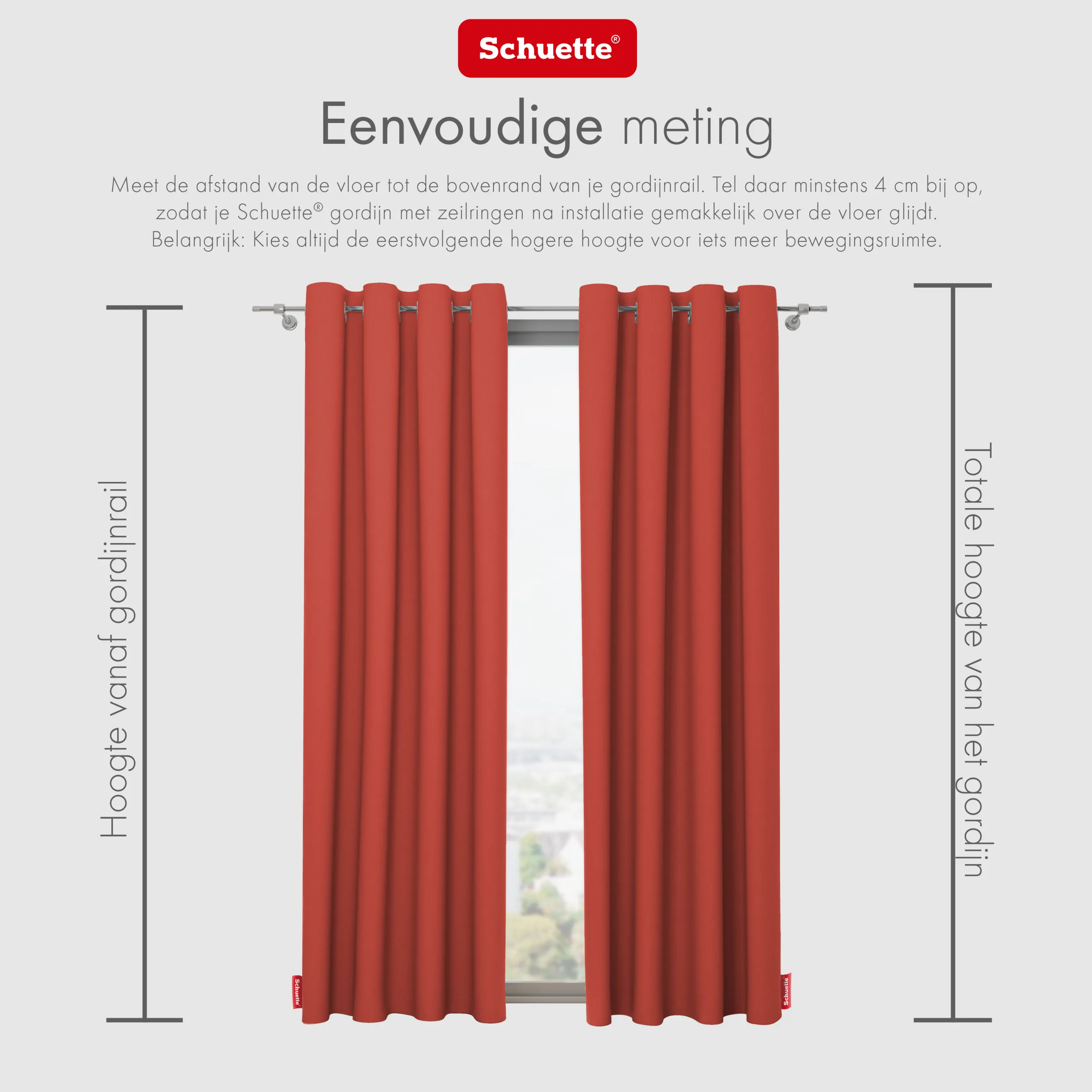 Schuette® Verdunkelungs-Vorhang Gardine mit Ösen nach Maß ● Century Black Kollektion: Pumpkin Pie (Orange) ● 1 Stück ● Knitterfrei Pflegeleicht Thermo Blickdicht & stark Abdunkelnd