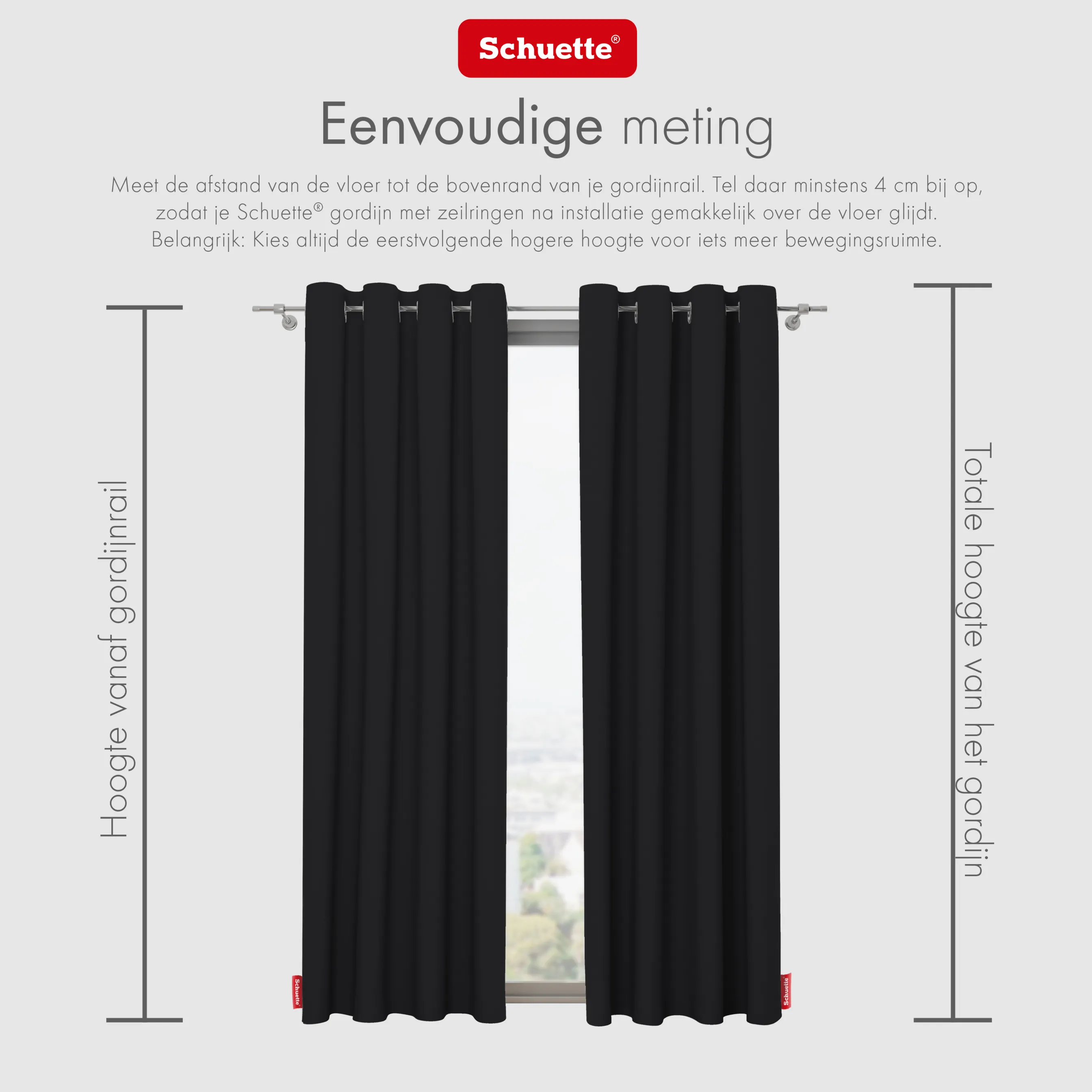 Schuette® Verdunkelungs-Vorhang Gardine mit Ösen nach Maß ● Century Black Kollektion: Raven Feather (Schwarz) ● 1 Stück ● Knitterfrei Pflegeleicht Thermo Blickdicht & stark Abdunkelnd