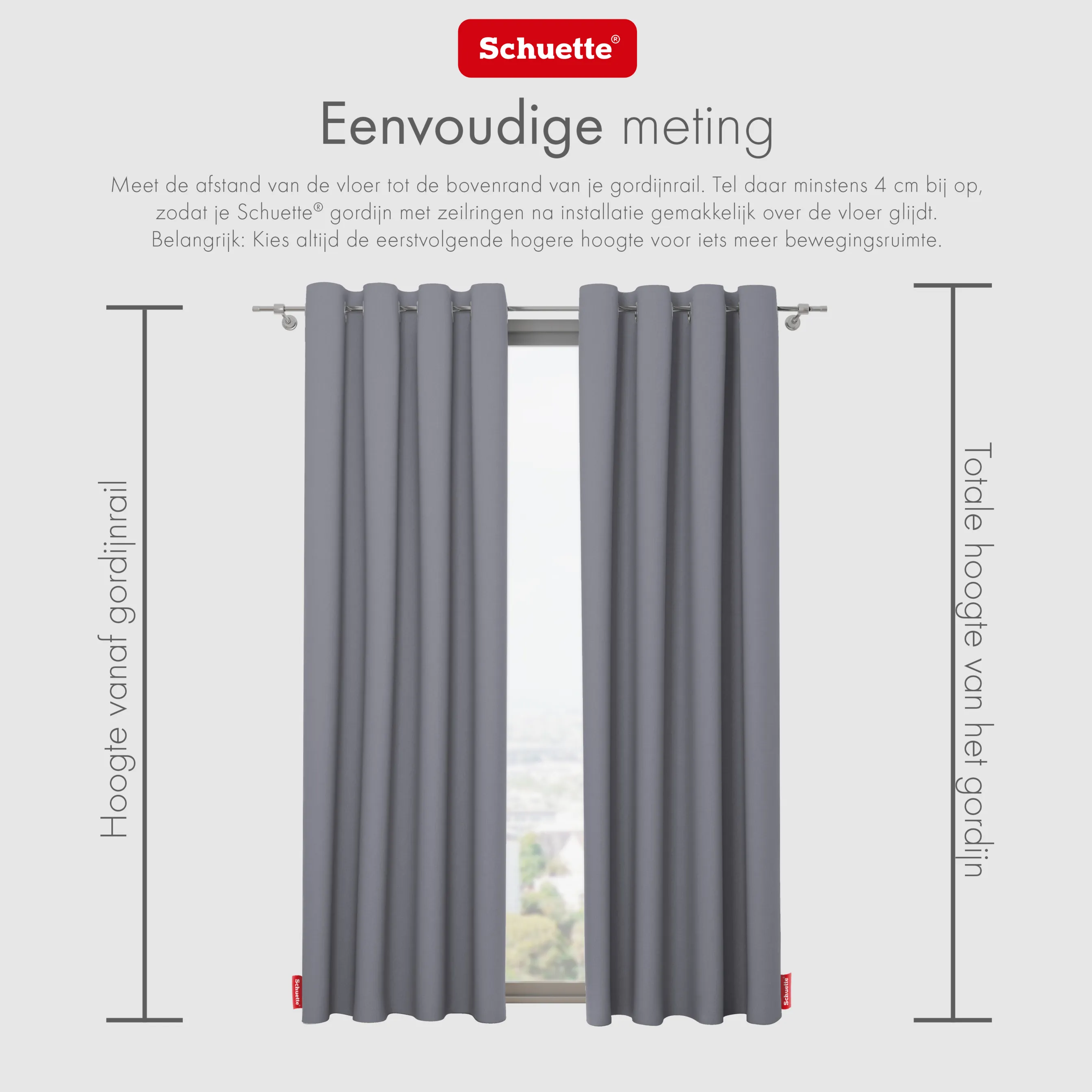 Schuette® Verdunkelungs-Vorhang Gardine mit Tunnelband nach Maß ● Century Black Kollektion: Misty Harbor (Grau) ● 1 Stück ● Knitterfrei Pflegeleicht Thermo Blickdicht & stark Abdunkelnd