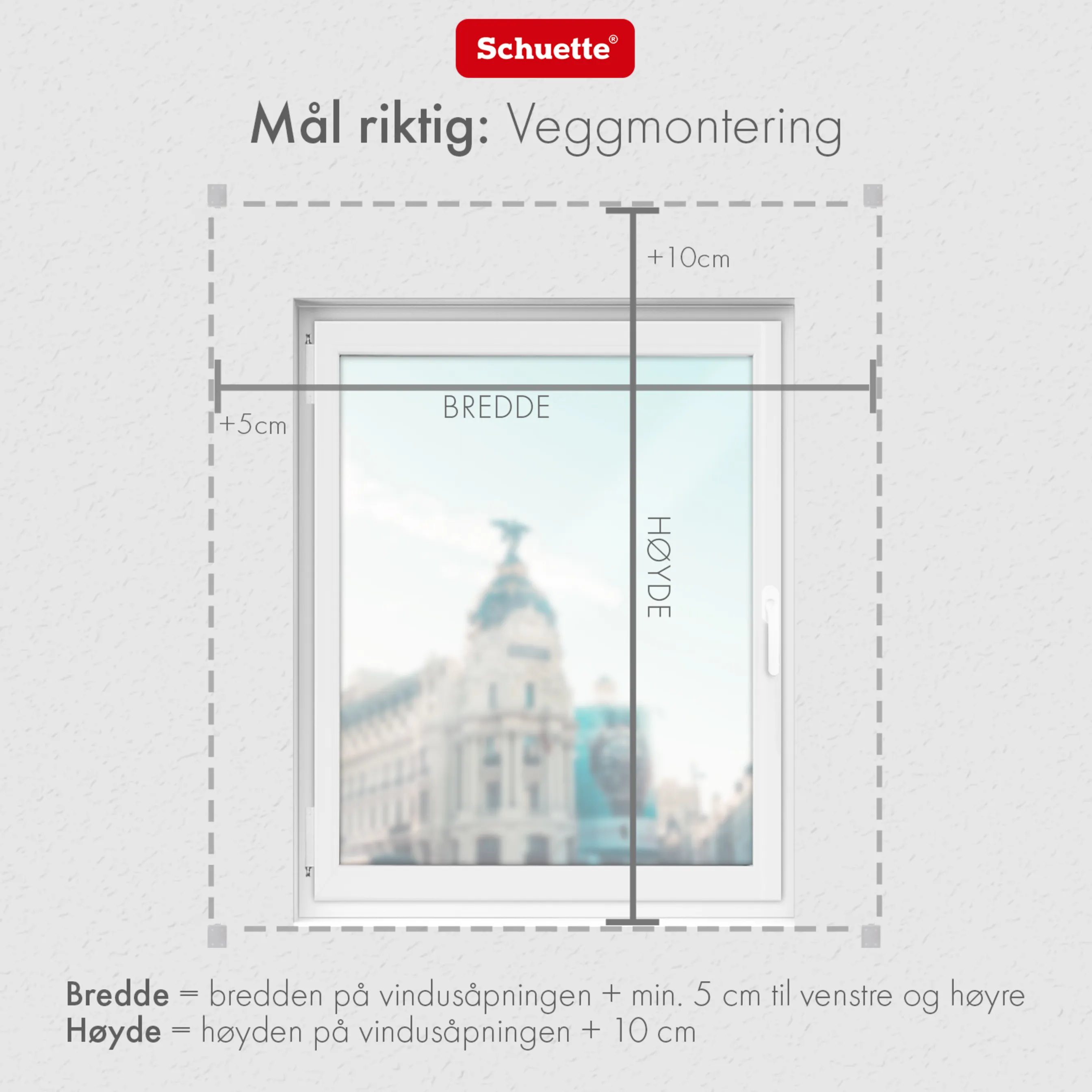 Schuette® Plissee ohne Bohren nach Maß • Suprafix Halterung “Zum Kleben” • Thermo Kollektion: Spring Cloud (Grau) • Profilfarbe: Braun