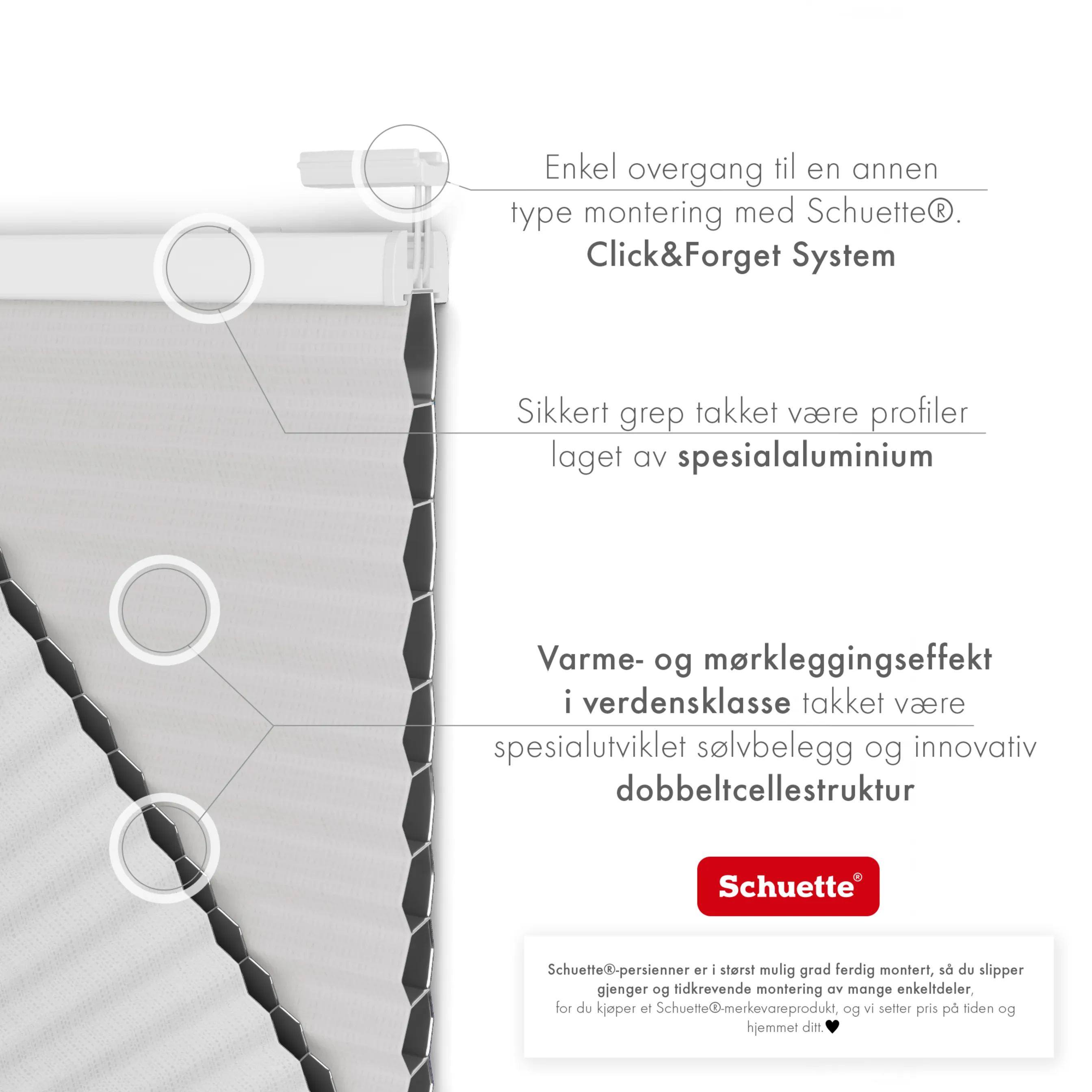 Schuette® Dachfenster Wabenplissee nach Maß • Honey Kollektion: Gray-zy in Love (Pastellgrau) • Profilfarbe: Weiß