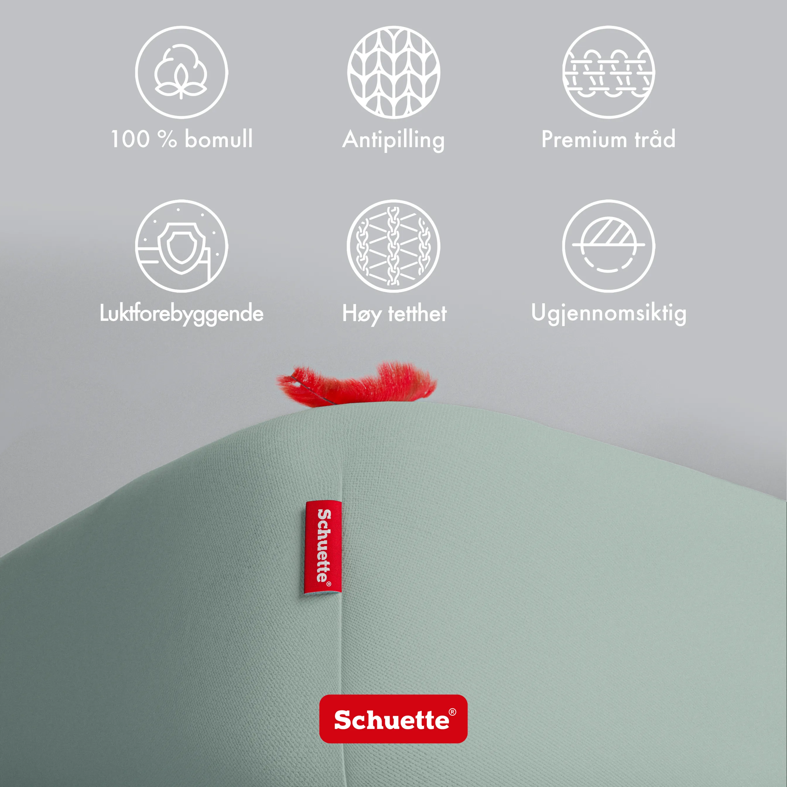 Schuette® Topper Spannbettlaken • 120 x 200 • Wow! Kollektion: Élysées Macarons (Grüngrau) • 100% Superfluff Baumwolle, Blickdicht, Faltenfrei • mit Rundumgummi • Matratzenhöhe bis 10 cm