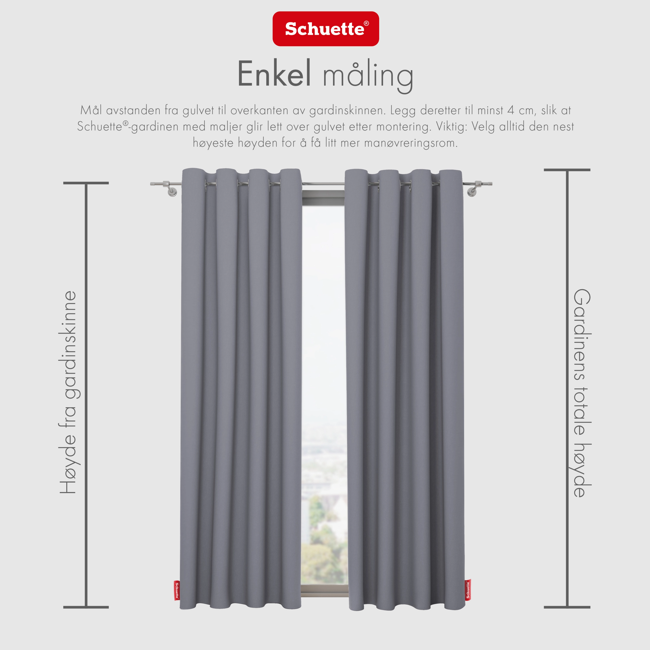 Schuette® Verdunkelungs-Vorhang Gardine mit Ösen nach Maß ● Century Black Kollektion: Misty Harbor (Grau) ● 1 Stück ● Knitterfrei Pflegeleicht Thermo Blickdicht & stark Abdunkelnd