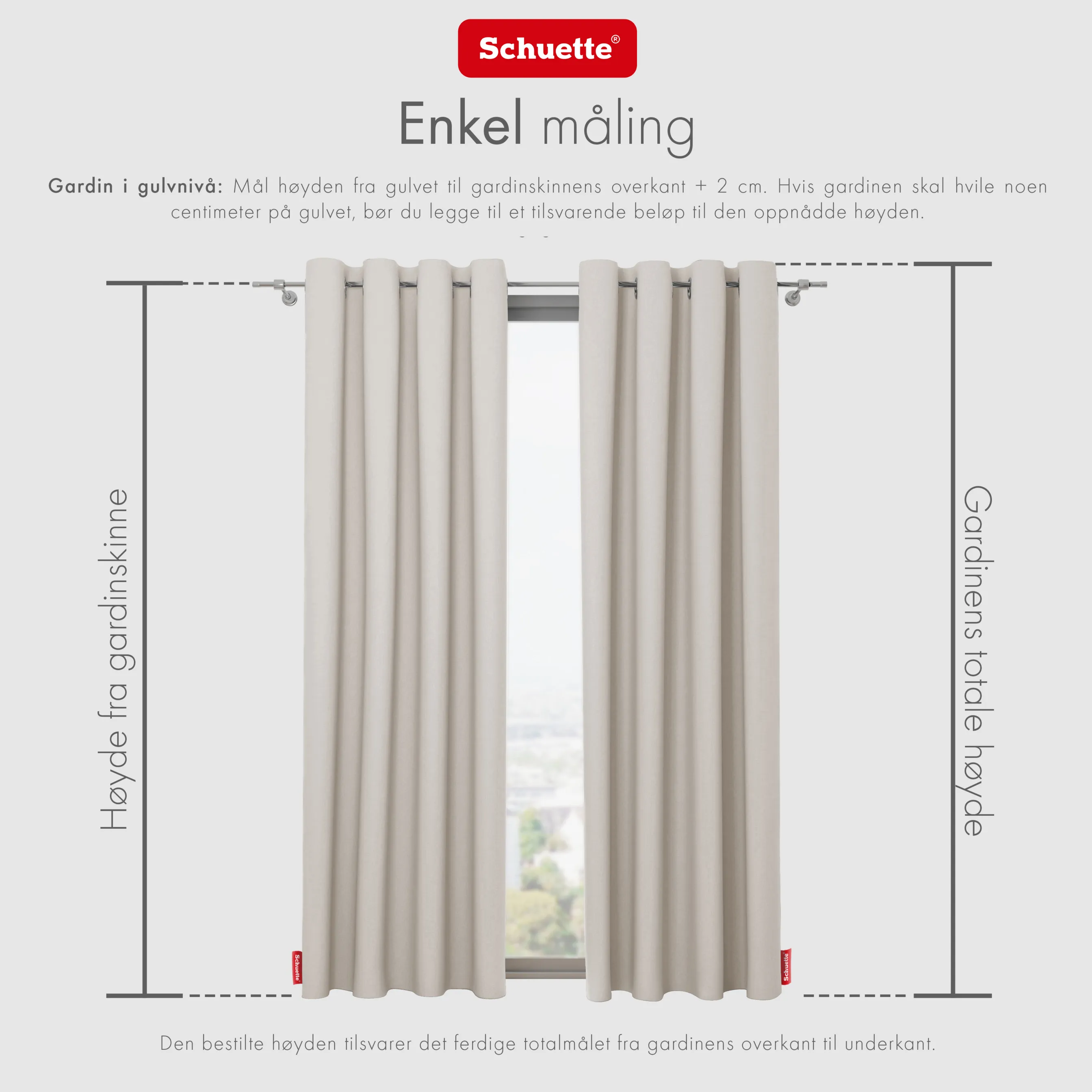 Schuette® Verdunkelungs-Vorhang Gardine mit Ösen nach Maß ● Century Black Kollektion: Almont Milk (Beige) ● 1 Stück ● Knitterfrei Pflegeleicht Thermo Blickdicht & stark Abdunkelnd
