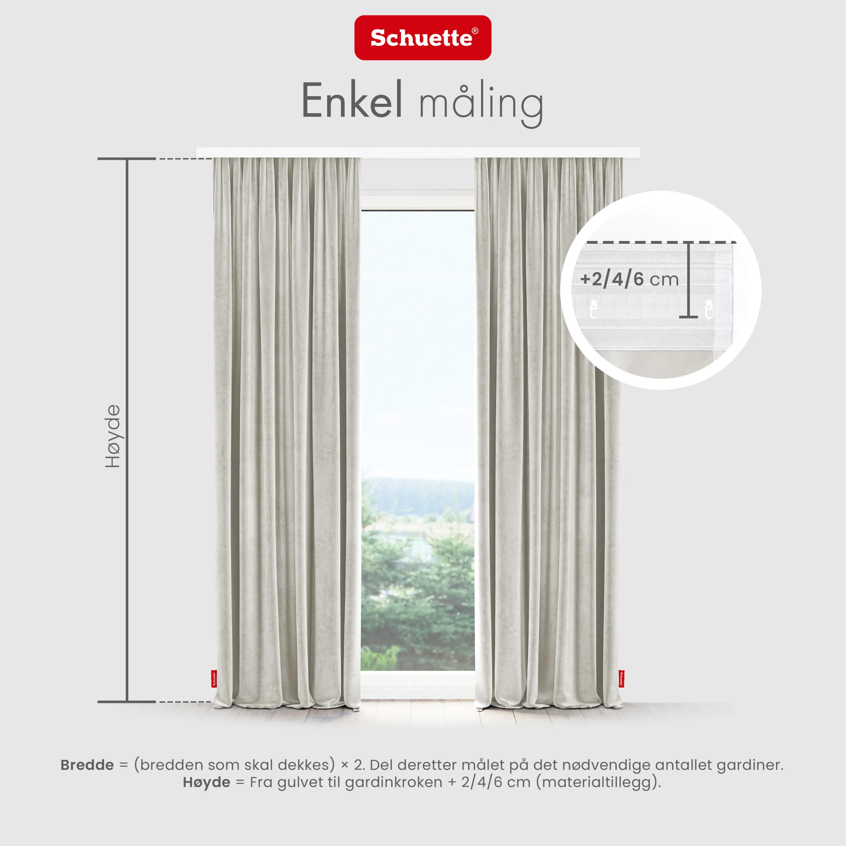 Schuette® Verdunkelungs-Vorhang Gardine mit Tunnelband nach Maß ● Millenium Velvet Kollektion: Polar Bear (Weiß-Grau-Beige) ● 1 Stück ● Knitterfrei Pflegeleicht Thermo Blickdicht & stark Abdunkelnd