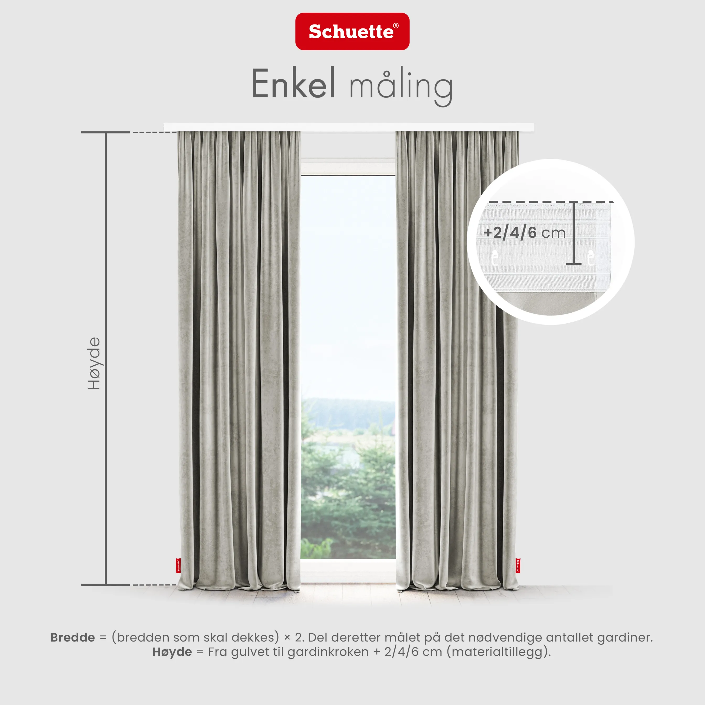 Schuette® Verdunkelungs-Vorhang Gardine mit Tunnelband nach Maß ● Millenium Velvet Kollektion: Grey Goose (Beige) ● 1 Stück ● Knitterfrei Pflegeleicht Thermo Blickdicht & stark Abdunkelnd