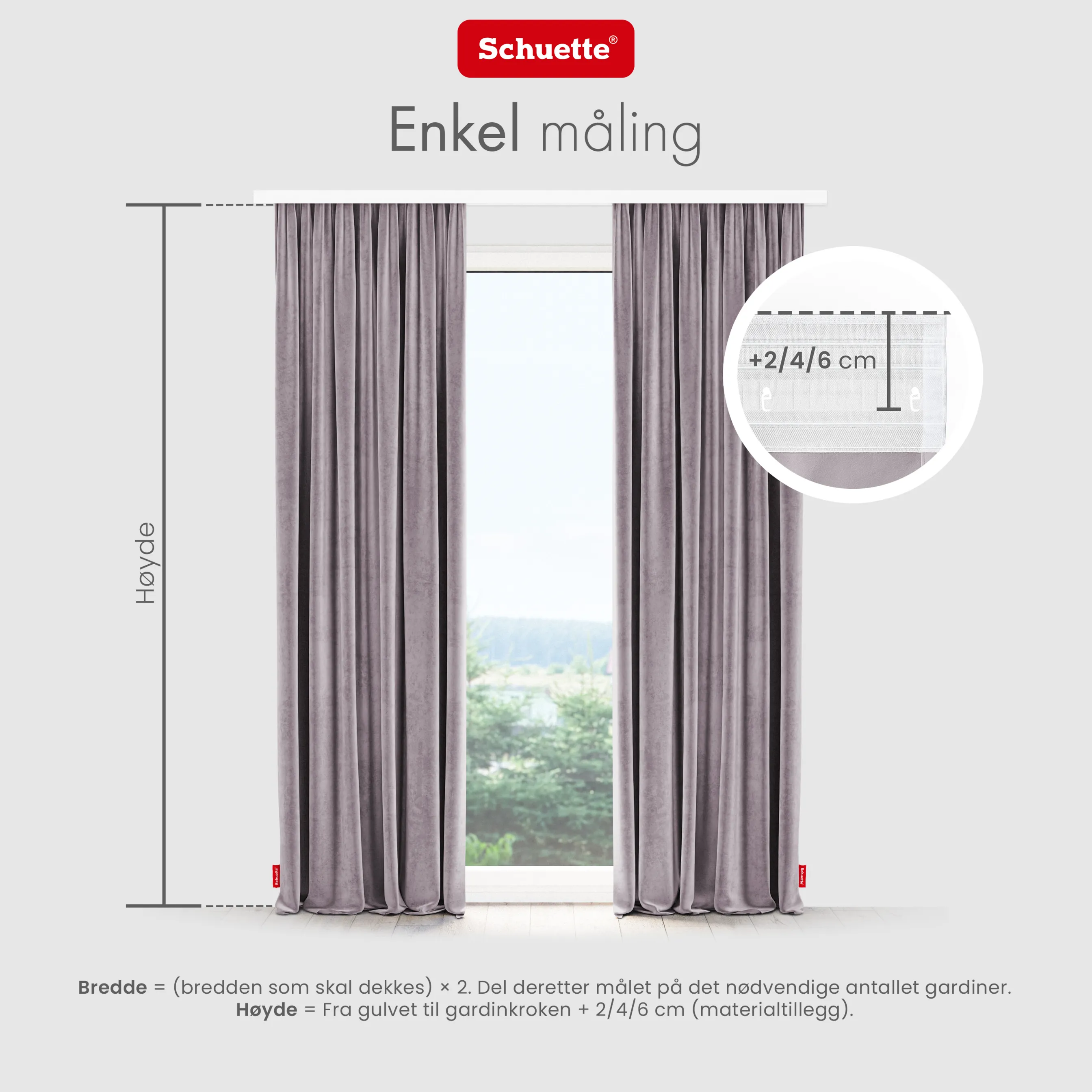 Schuette® Verdunkelungs-Vorhang Gardine mit Tunnelband nach Maß ● Millenium Velvet Kollektion: Purple Grape (Lila) ● 1 Stück ● Knitterfrei Pflegeleicht Thermo Blickdicht & stark Abdunkelnd