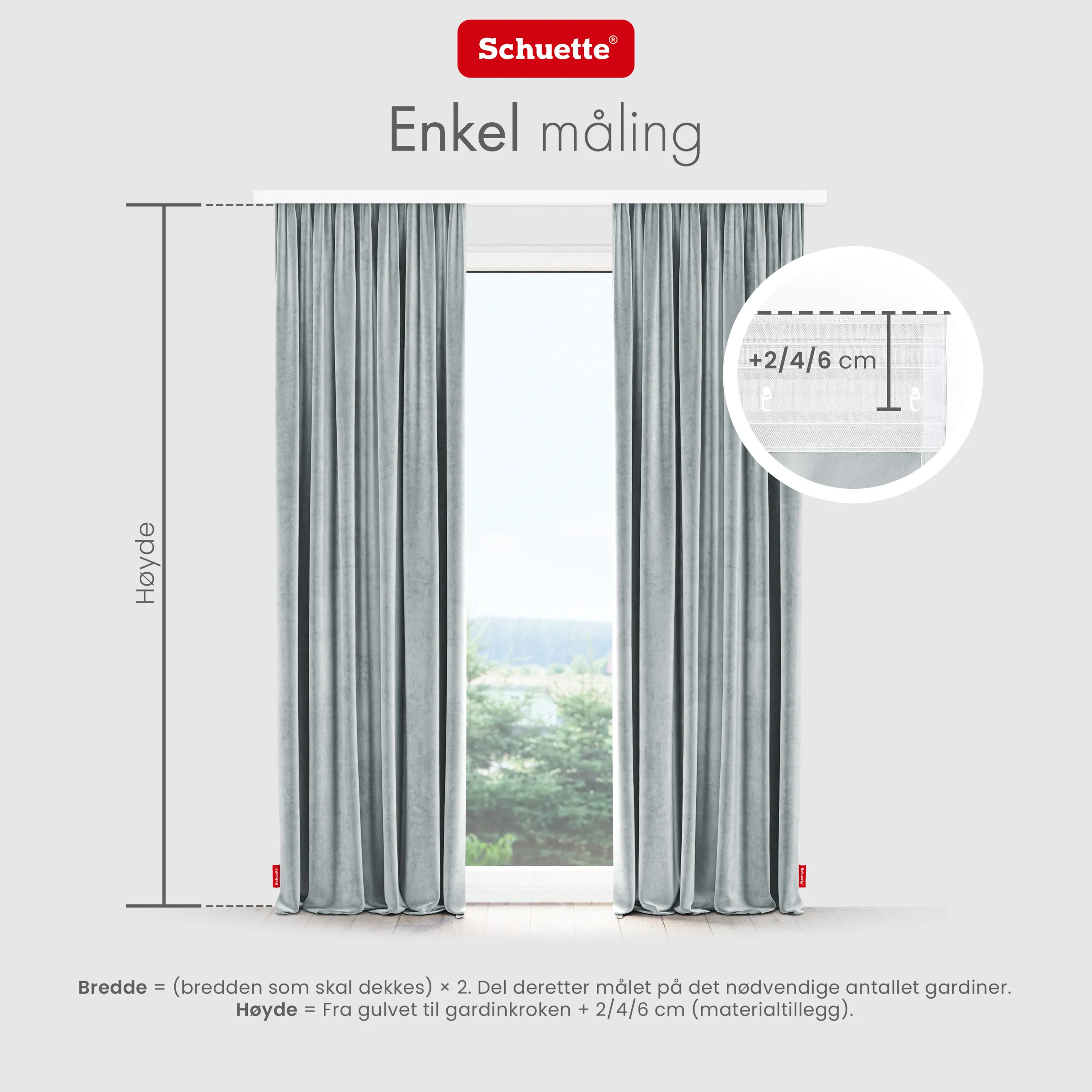 Schuette® Verdunkelungs-Vorhang Gardine mit Tunnelband nach Maß ● Millenium Velvet Kollektion: Koala Shade (Grau) ● 1 Stück ● Knitterfrei Pflegeleicht Thermo Blickdicht & stark Abdunkelnd