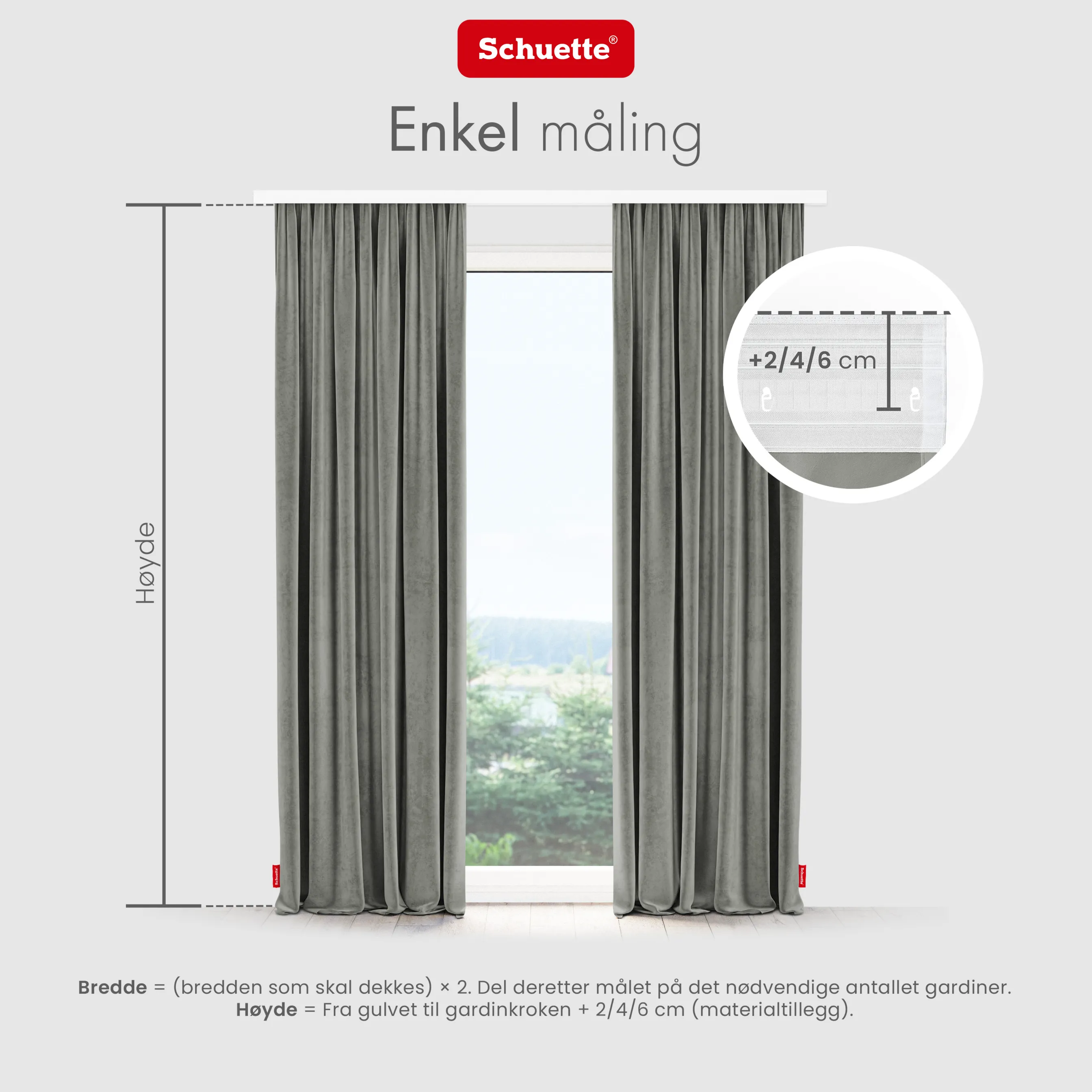 Schuette® Verdunkelungs-Vorhang Gardine mit Tunnelband nach Maß ● Millenium Velvet Kollektion: Umber Gray (Grau) ● 1 Stück ● Knitterfrei Pflegeleicht Thermo Blickdicht & stark Abdunkelnd