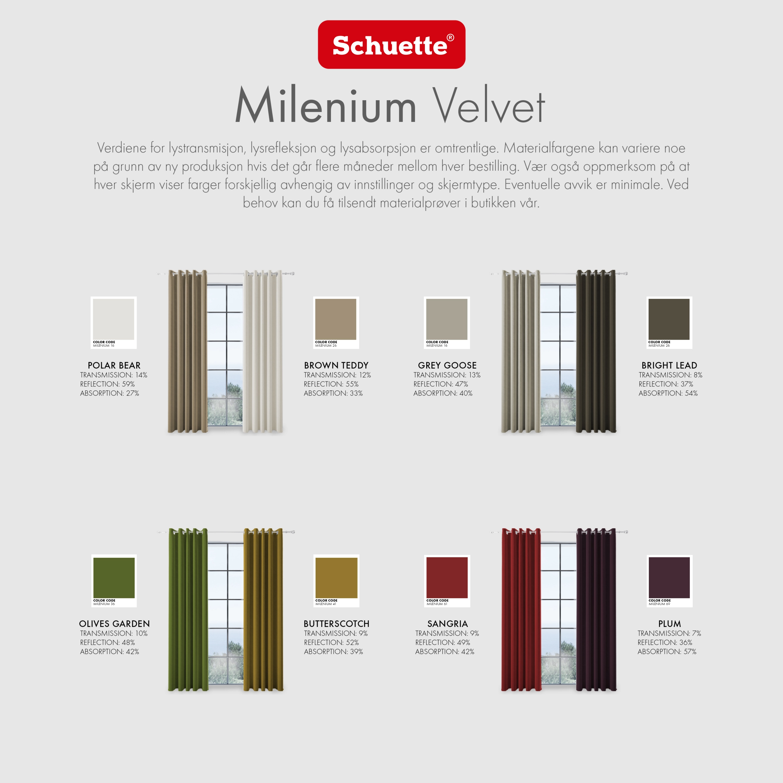 Schuette® Verdunkelungs-Vorhang Gardine mit Ösen nach Maß ● Millenium Velvet Kollektion: Brown Teddy (Beige) ● 1 Stück ● Knitterfrei Pflegeleicht Thermo Blickdicht & stark Abdunkelnd