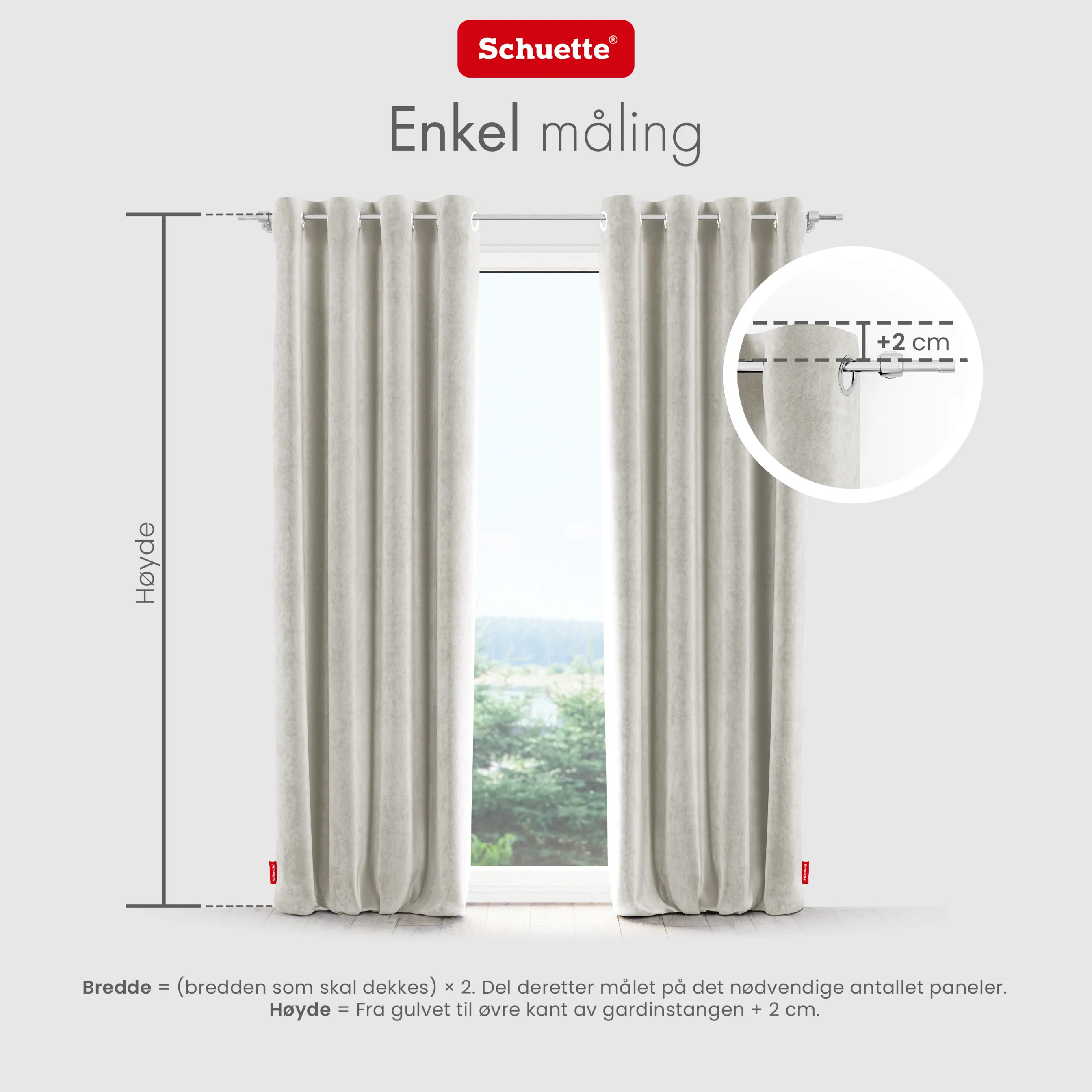 Schuette® Verdunkelungs-Vorhang Gardine mit Ösen nach Maß ● Millenium Velvet Kollektion: Polar Bear (Weiß-Grau-Beige) ● 1 Stück ● Knitterfrei Pflegeleicht Thermo Blickdicht & stark Abdunkelnd