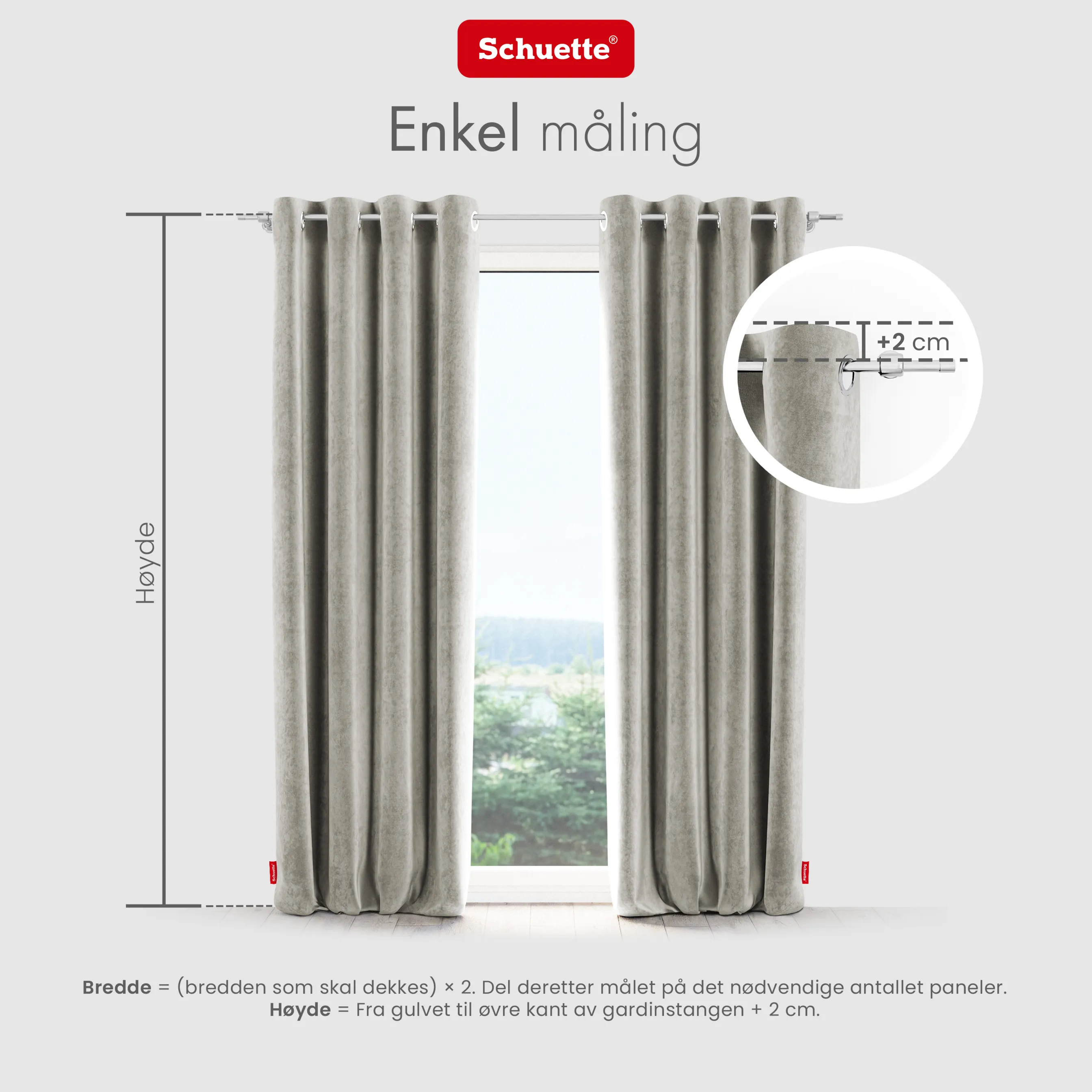 Schuette® Verdunkelungs-Vorhang Gardine mit Ösen nach Maß ● Millenium Velvet Kollektion: Grey Goose (Beige) ● 1 Stück ● Knitterfrei Pflegeleicht Thermo Blickdicht & stark Abdunkelnd