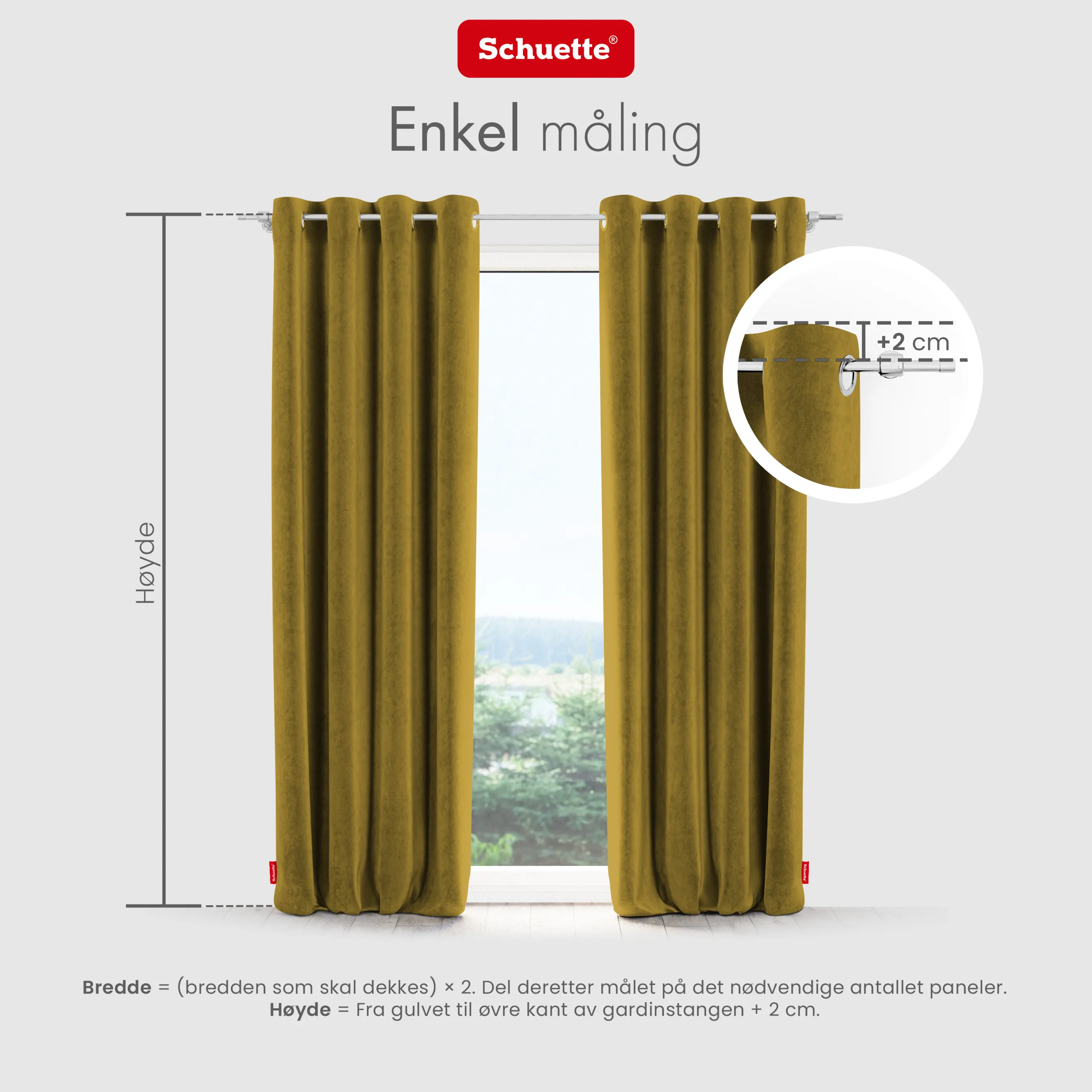 Schuette® Verdunkelungs-Vorhang Gardine mit Ösen nach Maß ● Millenium Velvet Kollektion: Butterscotch (Gelb) ● 1 Stück ● Knitterfrei Pflegeleicht Thermo Blickdicht & stark Abdunkelnd