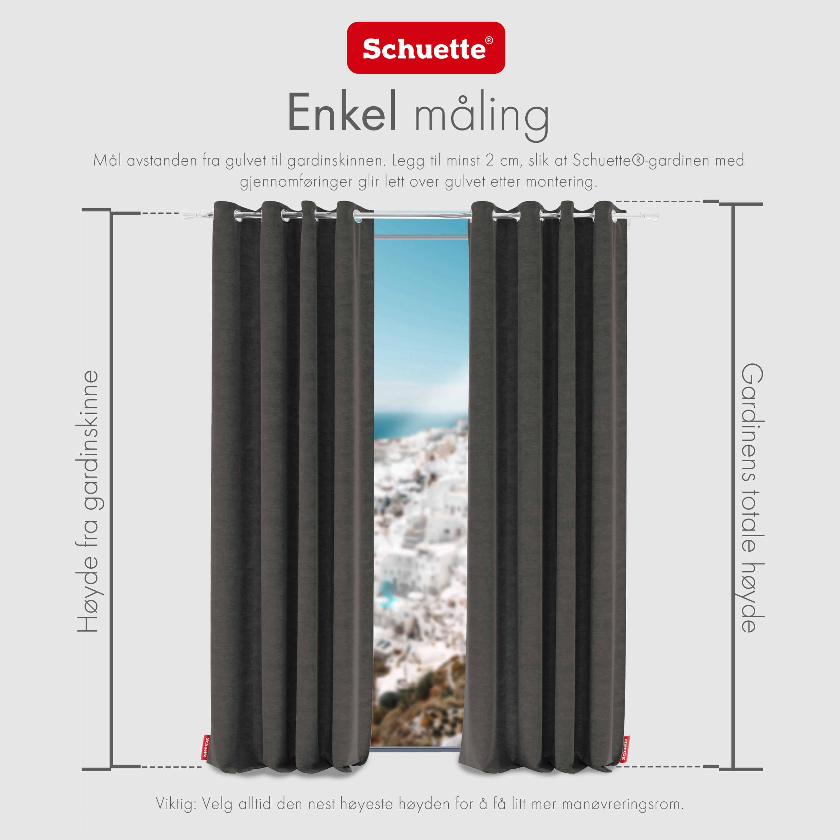 Schuette® Verdunkelungs-Vorhang Gardine mit Ösen nach Maß ● Millenium Velvet Kollektion: Great Wolf (Grau) ● 1 Stück ● Knitterfrei Pflegeleicht Thermo Blickdicht & stark Abdunkelnd