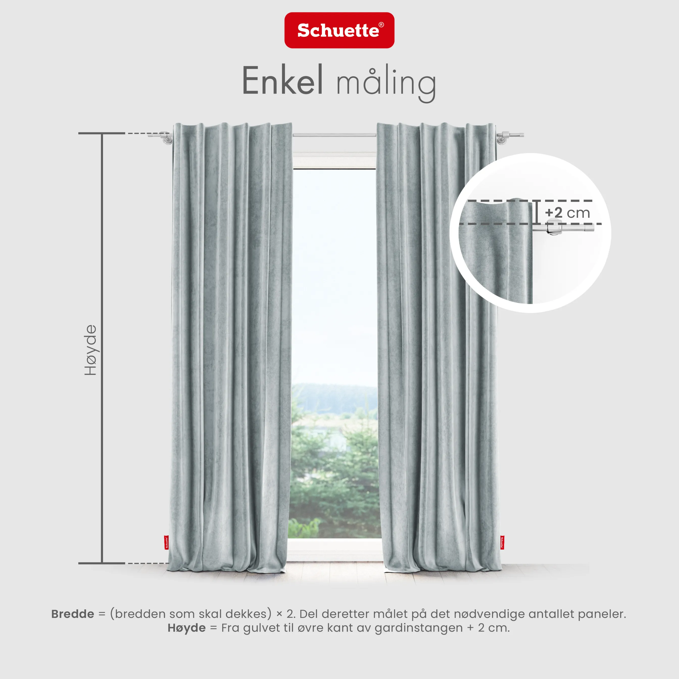 Schuette® Verdunkelungs-Vorhang Gardine mit Tunnelband nach Maß ● Millenium Velvet Kollektion: Koala Shade (Grau) ● 1 Stück ● Knitterfrei Pflegeleicht Thermo Blickdicht & stark Abdunkelnd