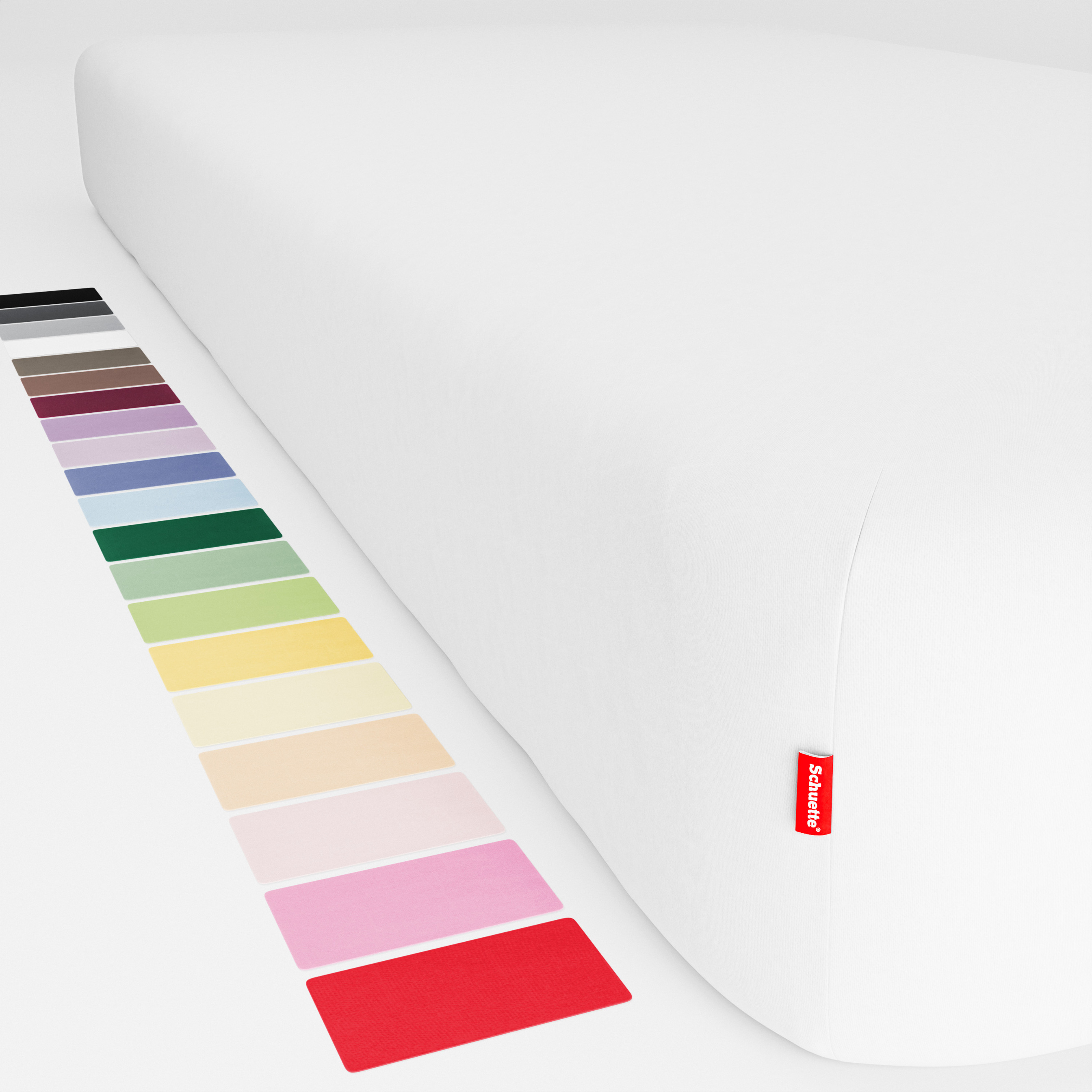 Schuette® Spannbettlaken • 90 x 200 • Wow! Kollektion: Fluff White (Weiß) • 100% Superfluff Baumwolle, Blickdicht, Faltenfrei • mit Rundumgummi • Matratzenhöhe bis 20 cm