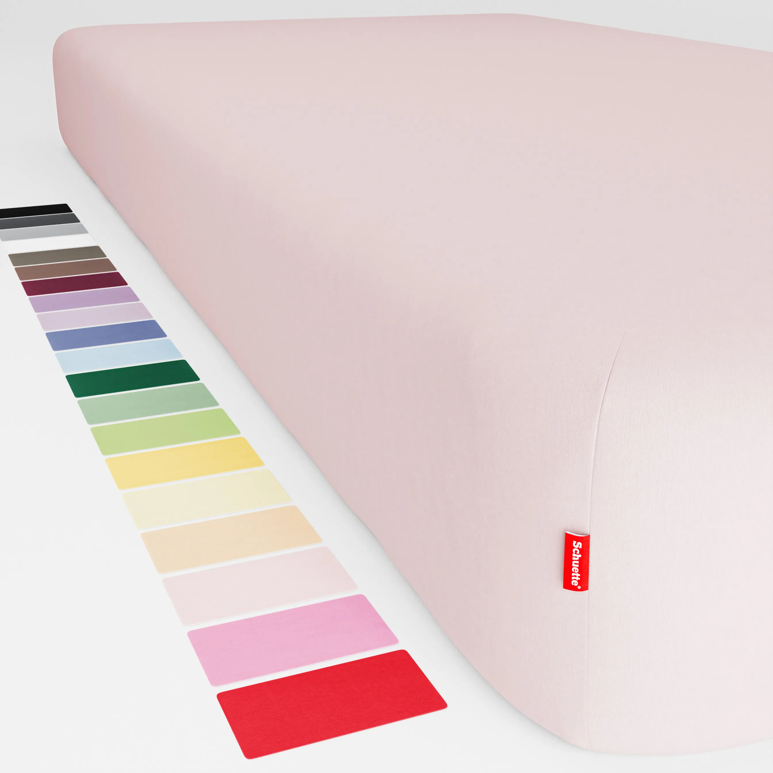Schuette® Spannbettlaken • 160 x 200 • Wow! Kollektion: Cherry Blossom (Pastellrosa) • 100% Superfluff Baumwolle, Blickdicht, Faltenfrei • mit Rundumgummi • Matratzenhöhe bis 25 cm