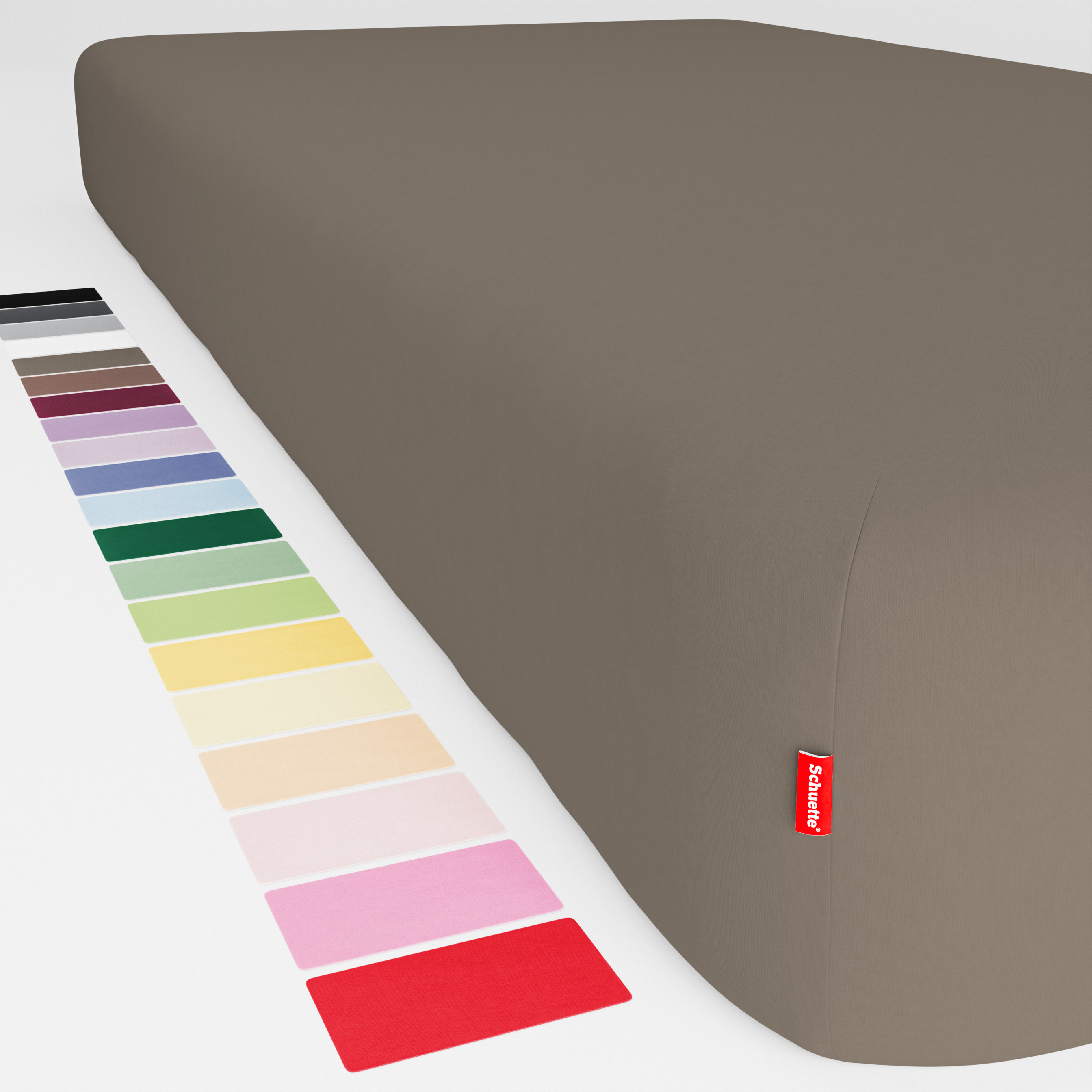 Schuette® Topper Spannbettlaken • 200 x 200 • Wow! Kollektion: Mocha Mia! (Cappuccino) • 100% Superfluff Baumwolle, Blickdicht, Faltenfrei • mit Rundumgummi • Matratzenhöhe bis 10 cm