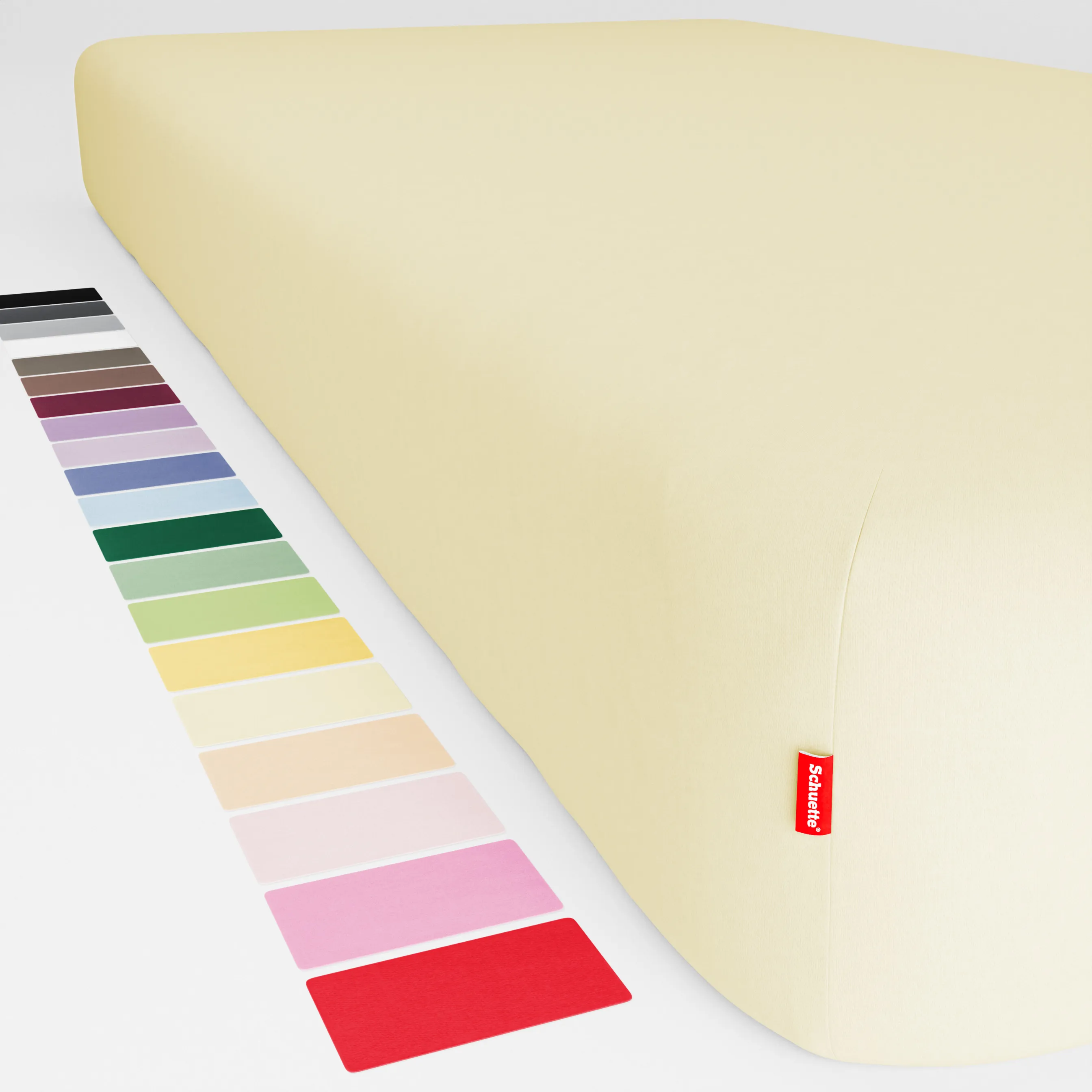 Schuette® Spannbettlaken • 200 x 220 • Wow! Kollektion: Lemon Cello (Pastellgelb) • 100% Superfluff Baumwolle, Blickdicht, Faltenfrei • mit Rundumgummi • Matratzenhöhe bis 35 cm