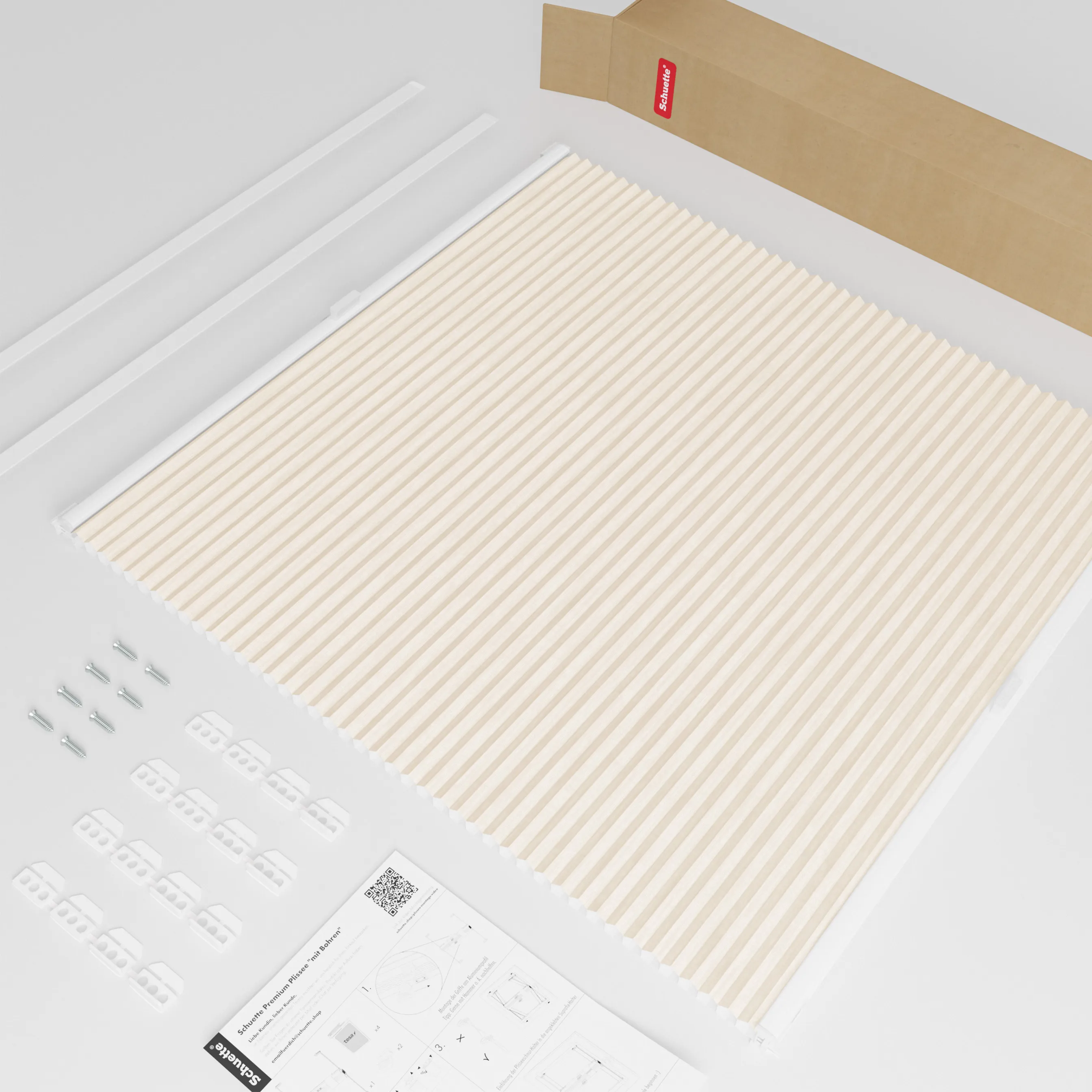 Schuette® Dachfenster Wabenplissee nach Maß • Thermo x Honey Kollektion: Tahini cream (Creme) • Profilfarbe: Walnuss