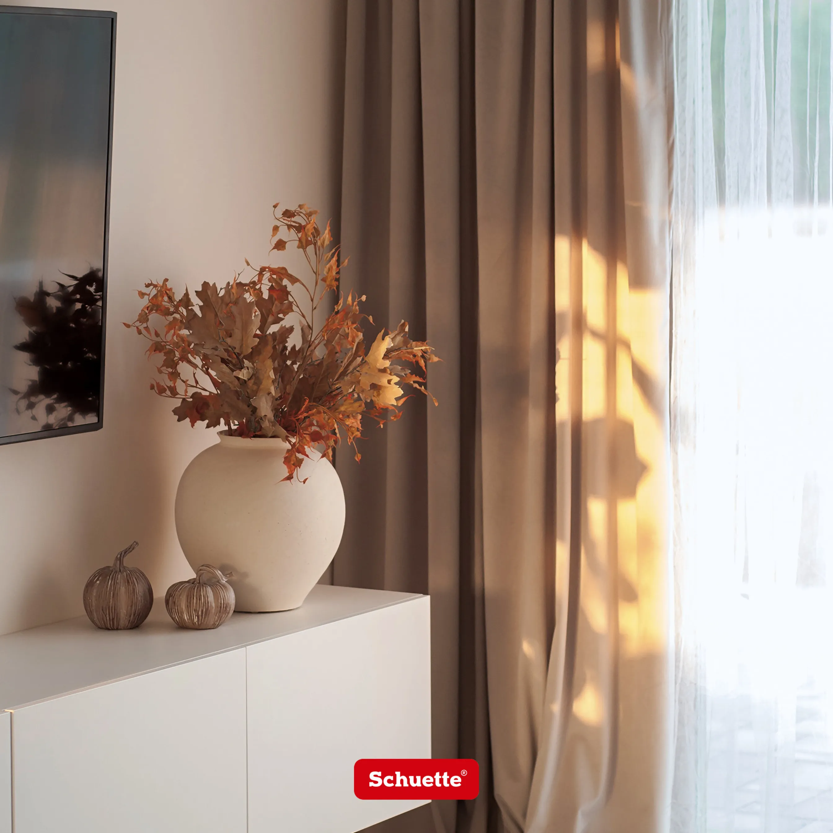 Schuette® Verdunkelungs-Vorhang Gardine mit Ösen nach Maß ● Millenium Velvet Kollektion: Umber Gray (Grau) ● 1 Stück ● Knitterfrei Pflegeleicht Thermo Blickdicht & stark Abdunkelnd